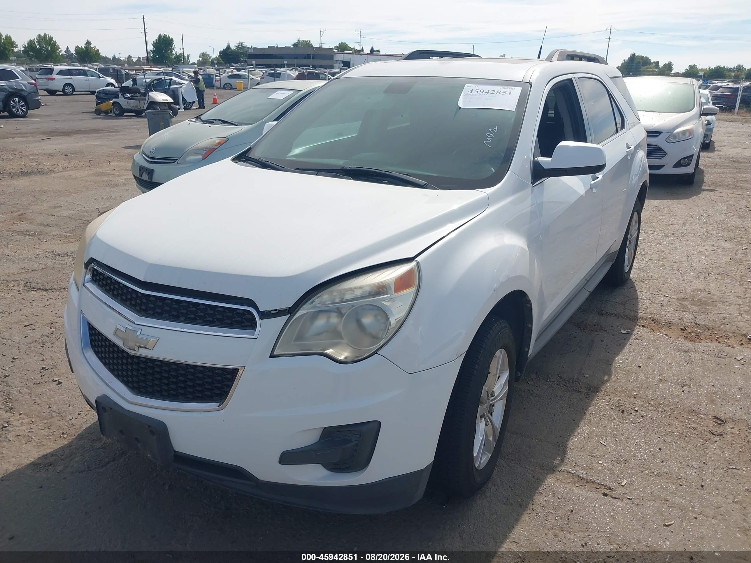2011 Chevrolet Equinox Lt W/1lt Белый vin: 2GNALDECXB1335898