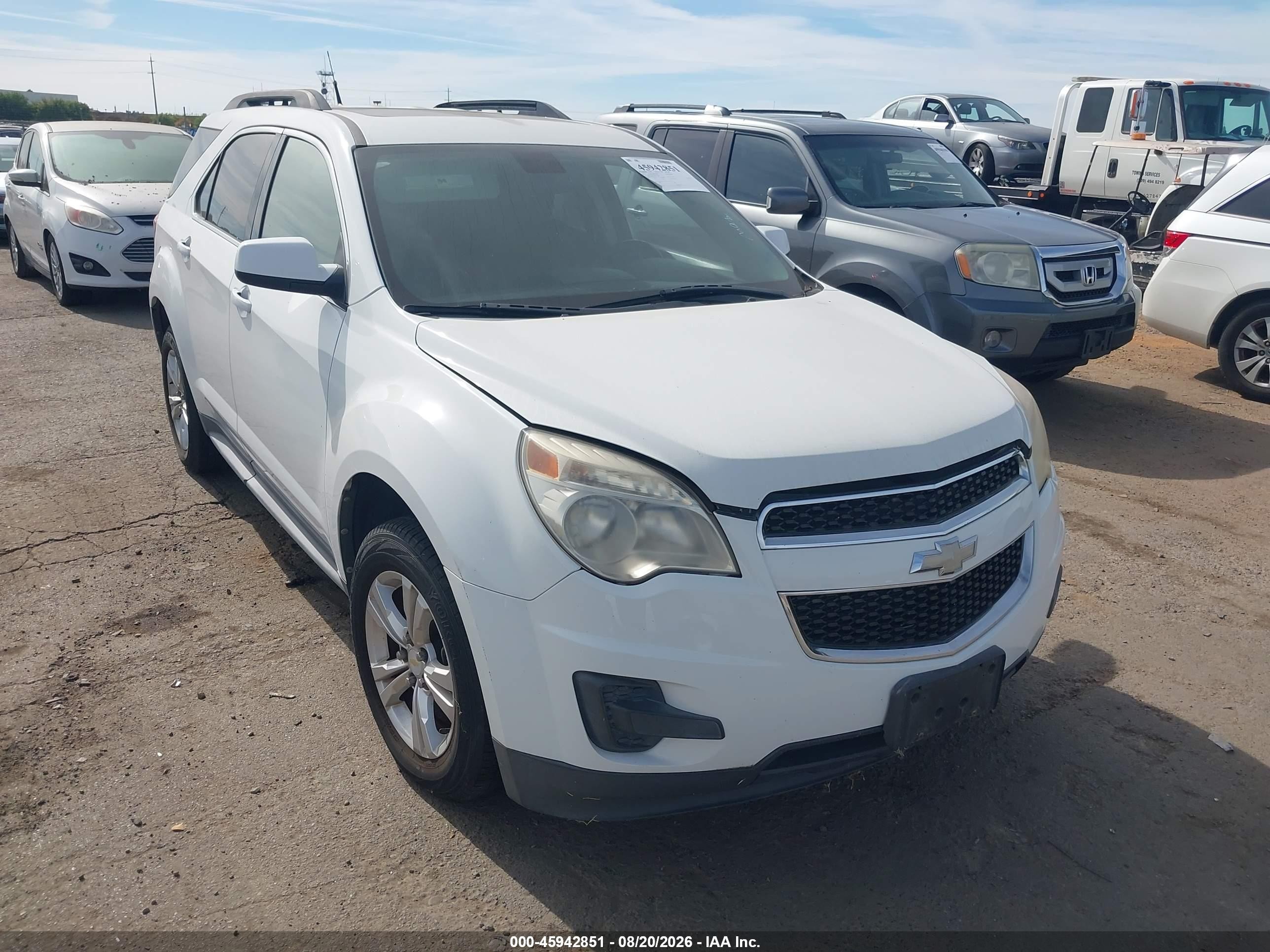 2011 Chevrolet Equinox Lt W/1lt White vin: 2GNALDECXB1335898