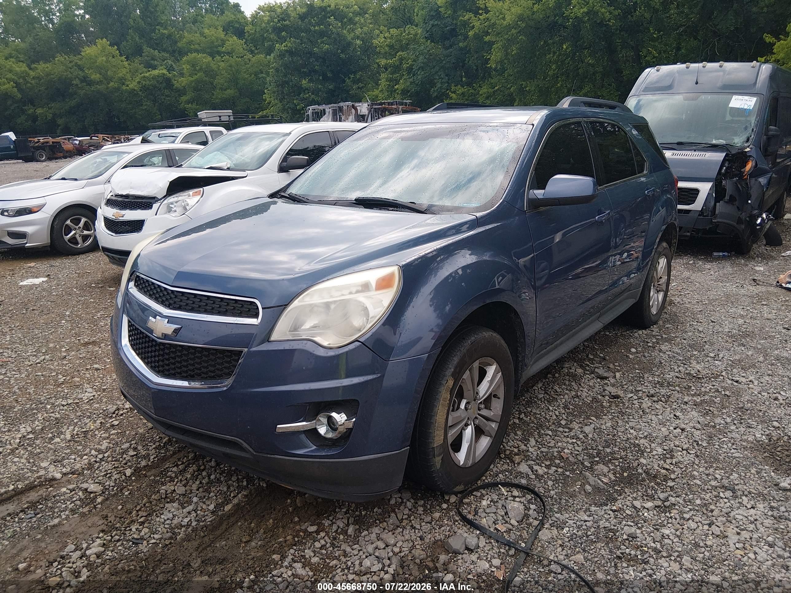 2012 Chevrolet Equinox Lt W/1lt Синий vin: 2GNALDEK0C6116363
