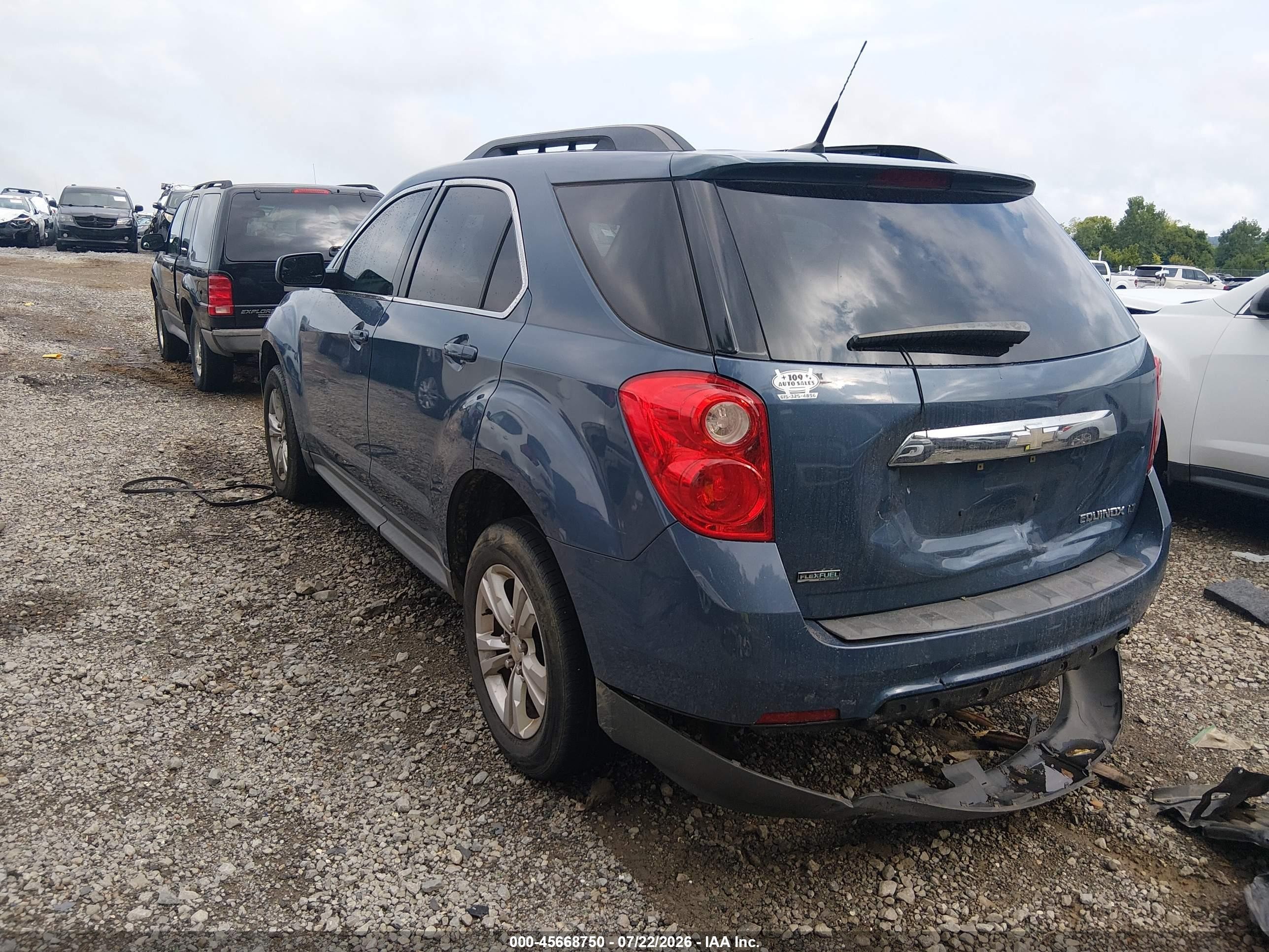 2012 Chevrolet Equinox Lt W/1lt Синий vin: 2GNALDEK0C6116363