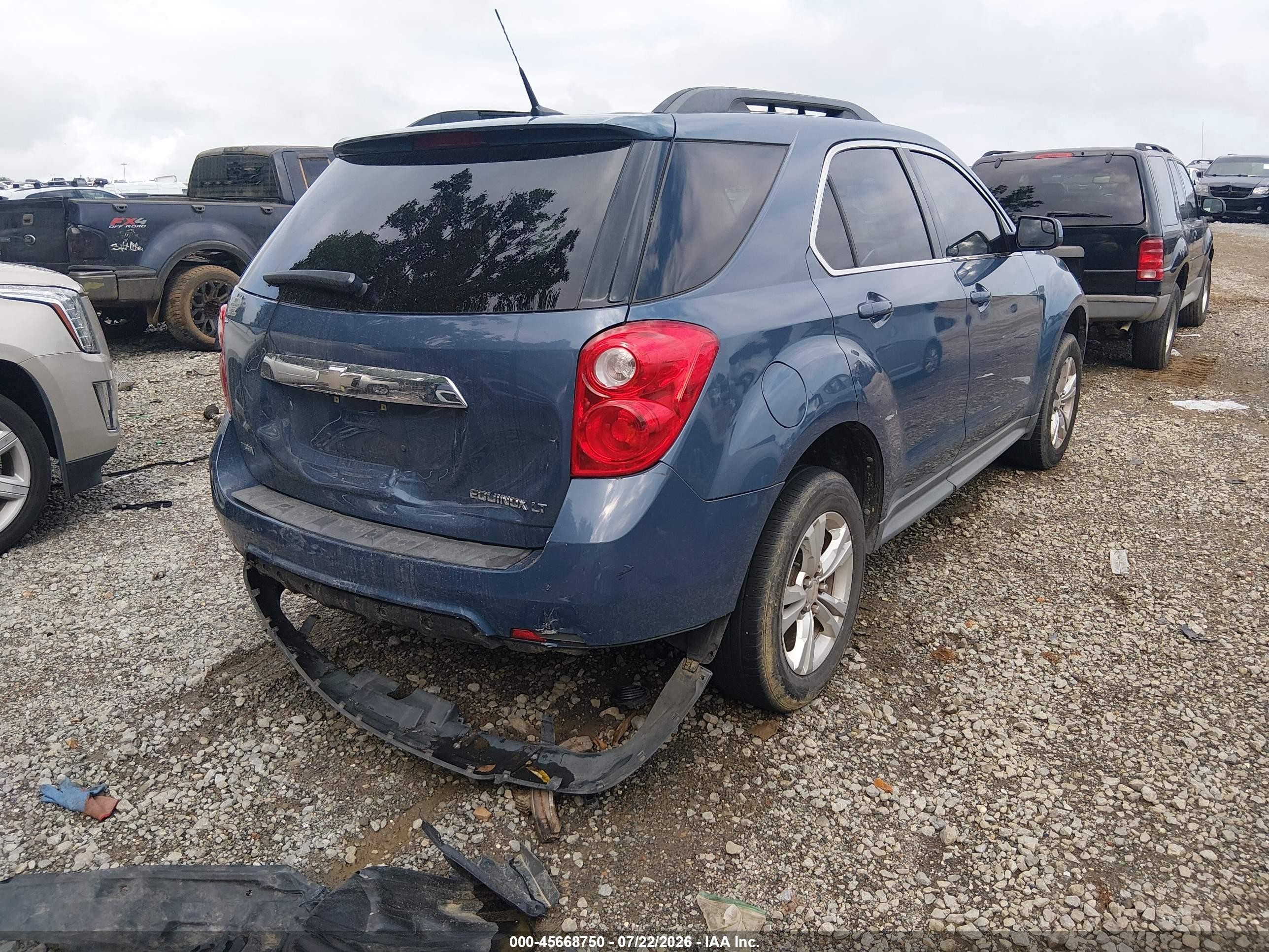 2012 Chevrolet Equinox Lt W/1lt Синий vin: 2GNALDEK0C6116363