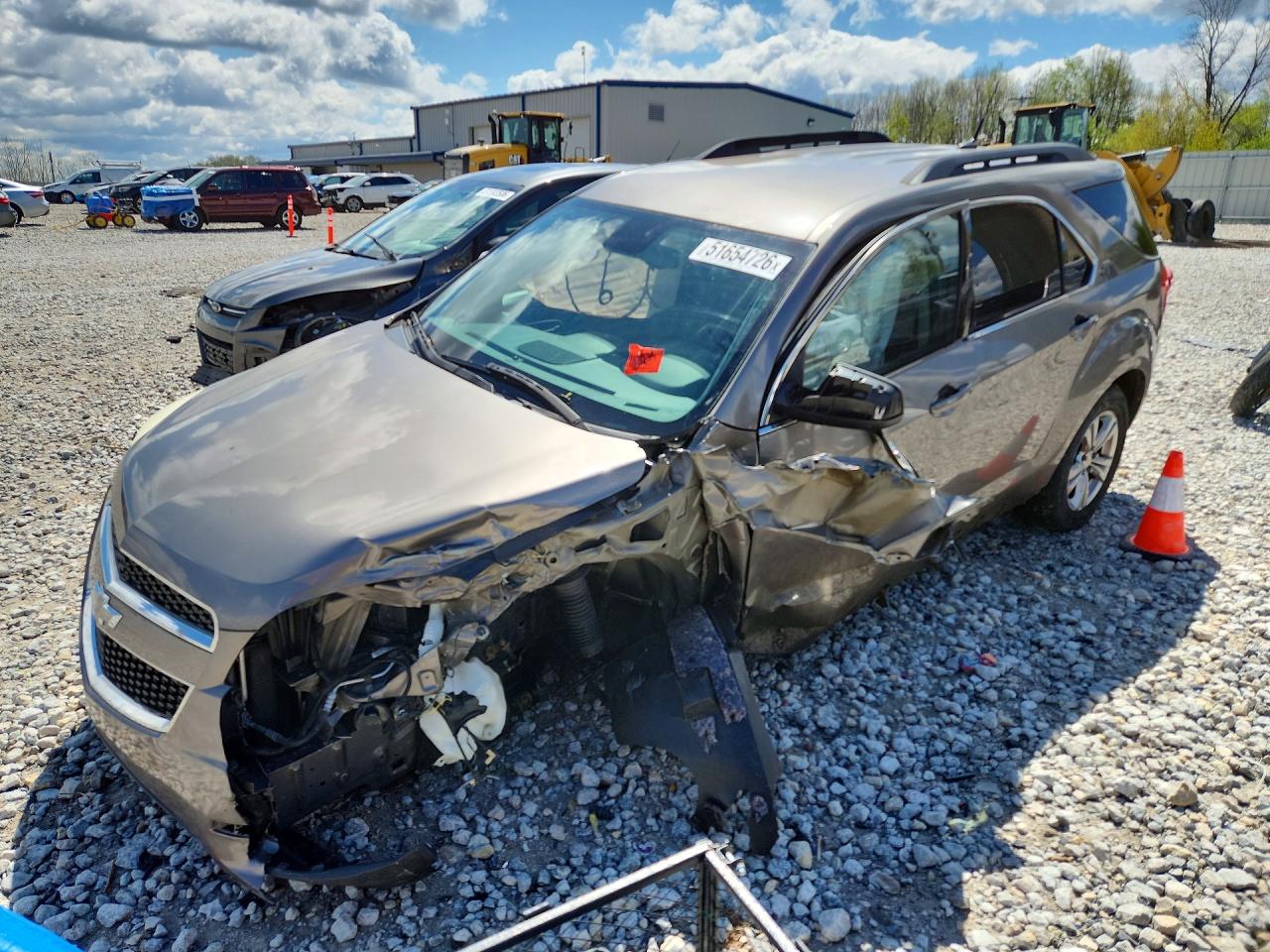 2012 Chevrolet Equinox Lt Tan vin: 2GNALDEK0C6156586