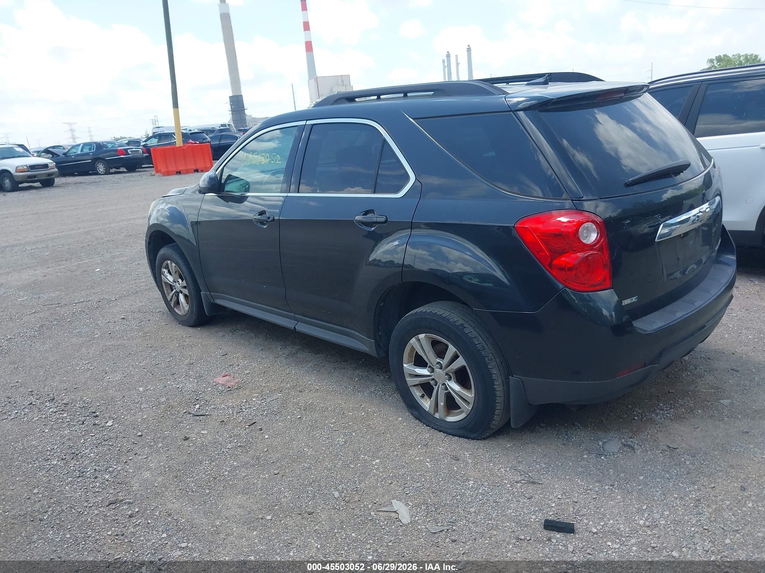 2012 Chevrolet Equinox Lt W/1lt Black vin: 2GNALDEK0C6277022