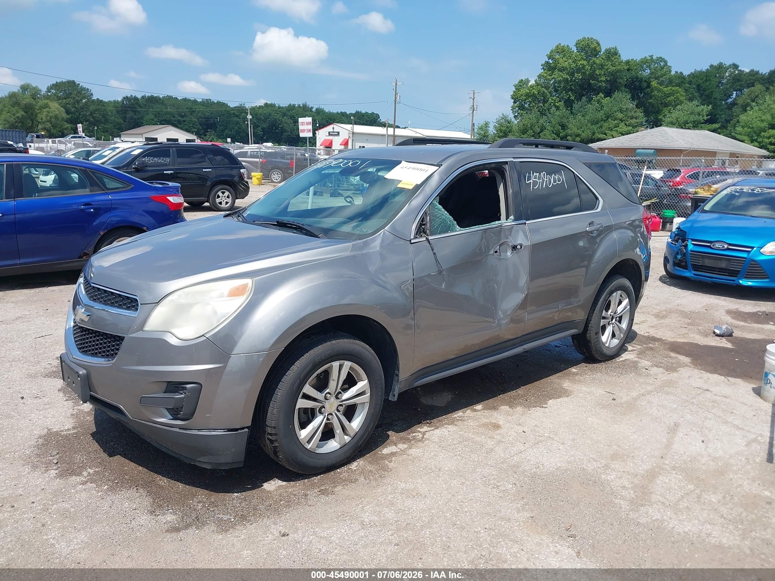 2012 Chevrolet Equinox Lt W/1lt Серебряный vin: 2GNALDEK0C6372700