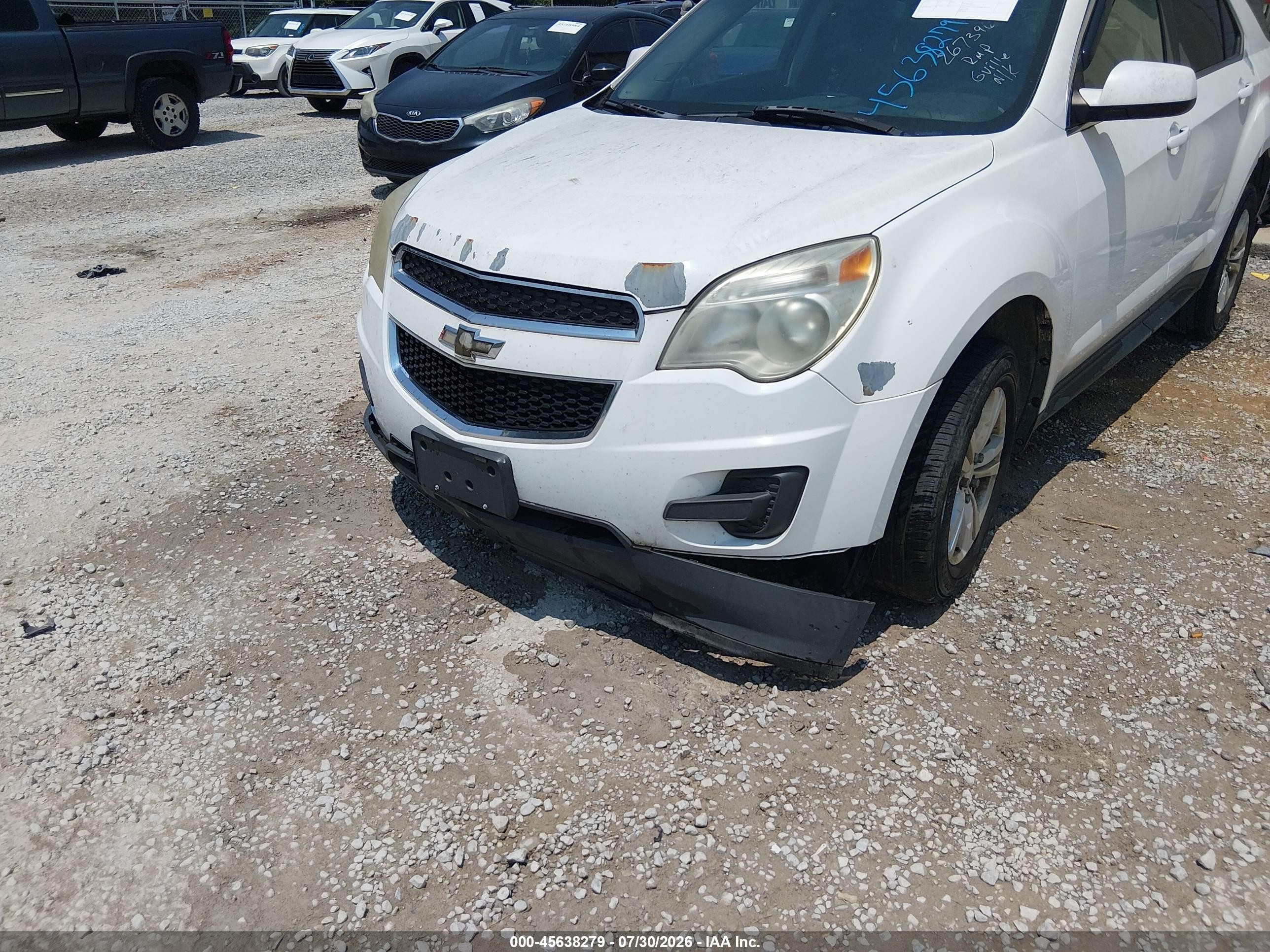 2013 Chevrolet Equinox Lt White vin: 2GNALDEK0D6267396