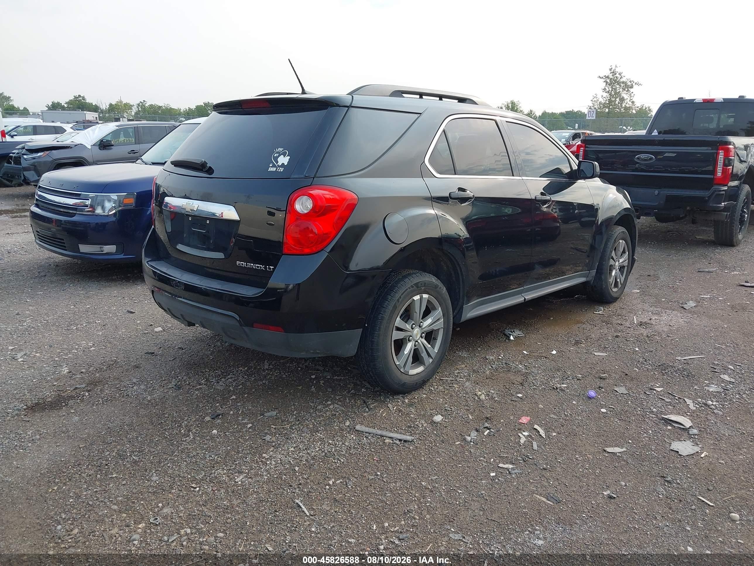 2013 Chevrolet Equinox Lt Black vin: 2GNALDEK0D6405163