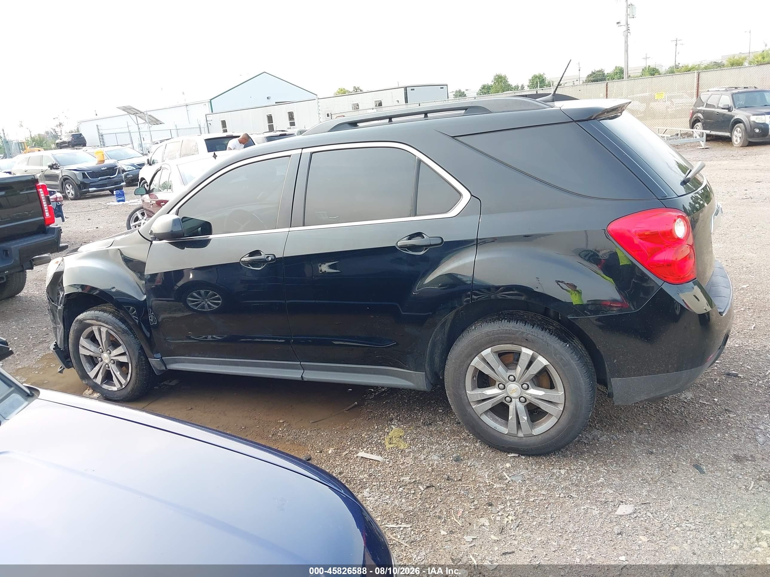 2013 Chevrolet Equinox Lt Black vin: 2GNALDEK0D6405163