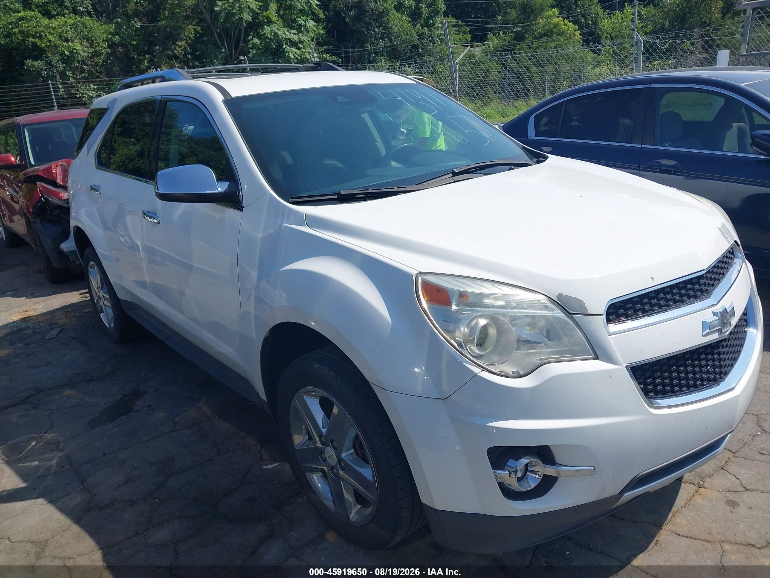 2014 Chevrolet Equinox Ltz Белый vin: 2GNALDEK0E6267593