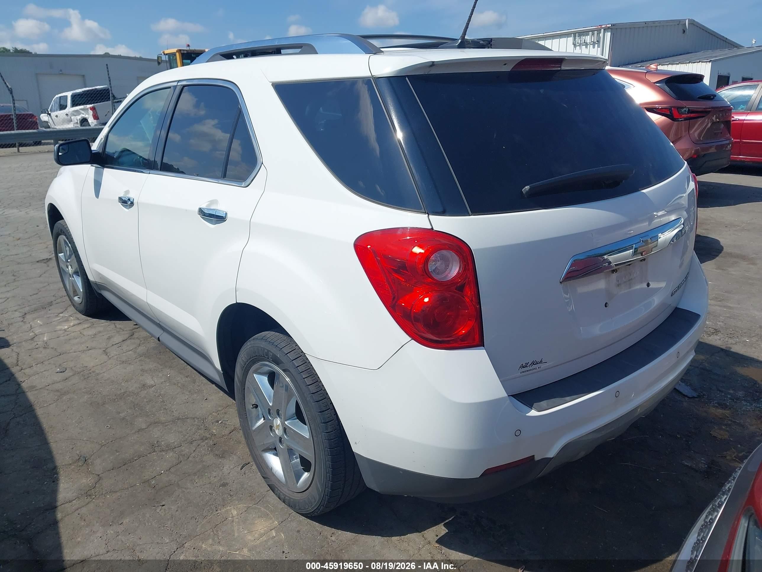 2014 Chevrolet Equinox Ltz White vin: 2GNALDEK0E6267593