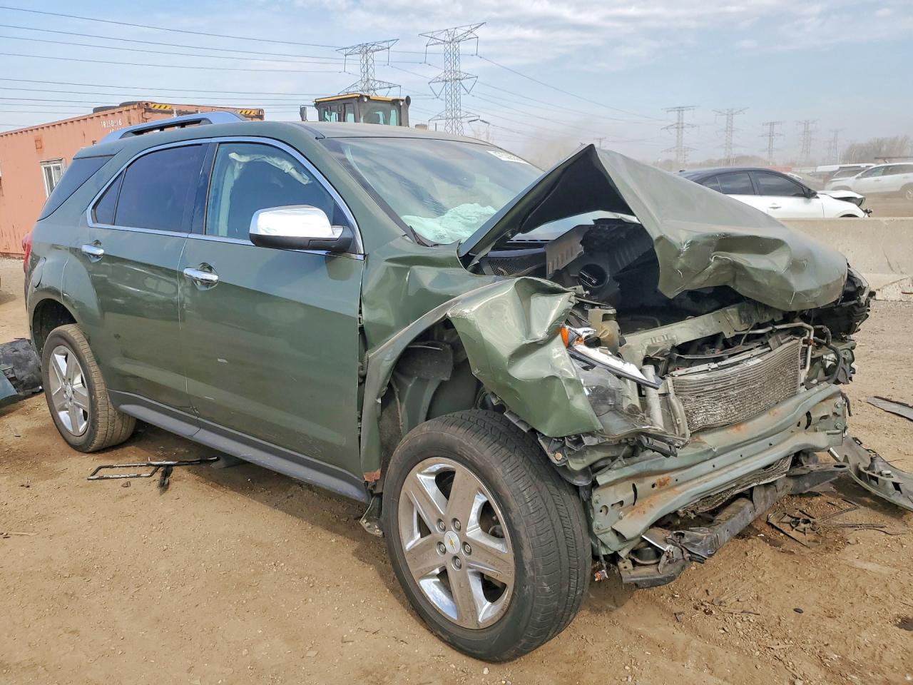 2015 Chevrolet Equinox Зеленый vin: 2GNALDEK0F6199863