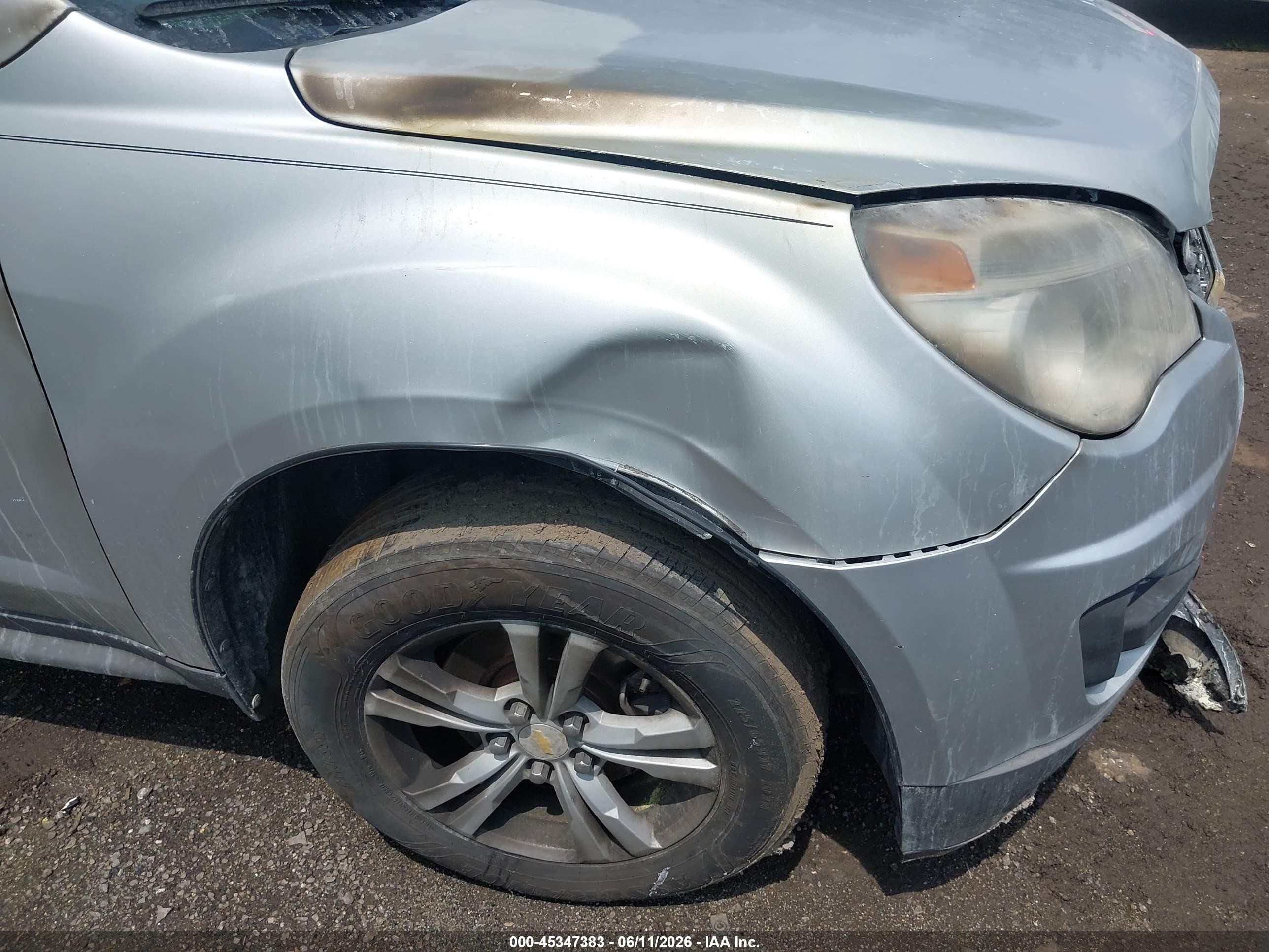 2012 Chevrolet Equinox 1lt Silver vin: 2GNALDEK1C1111749
