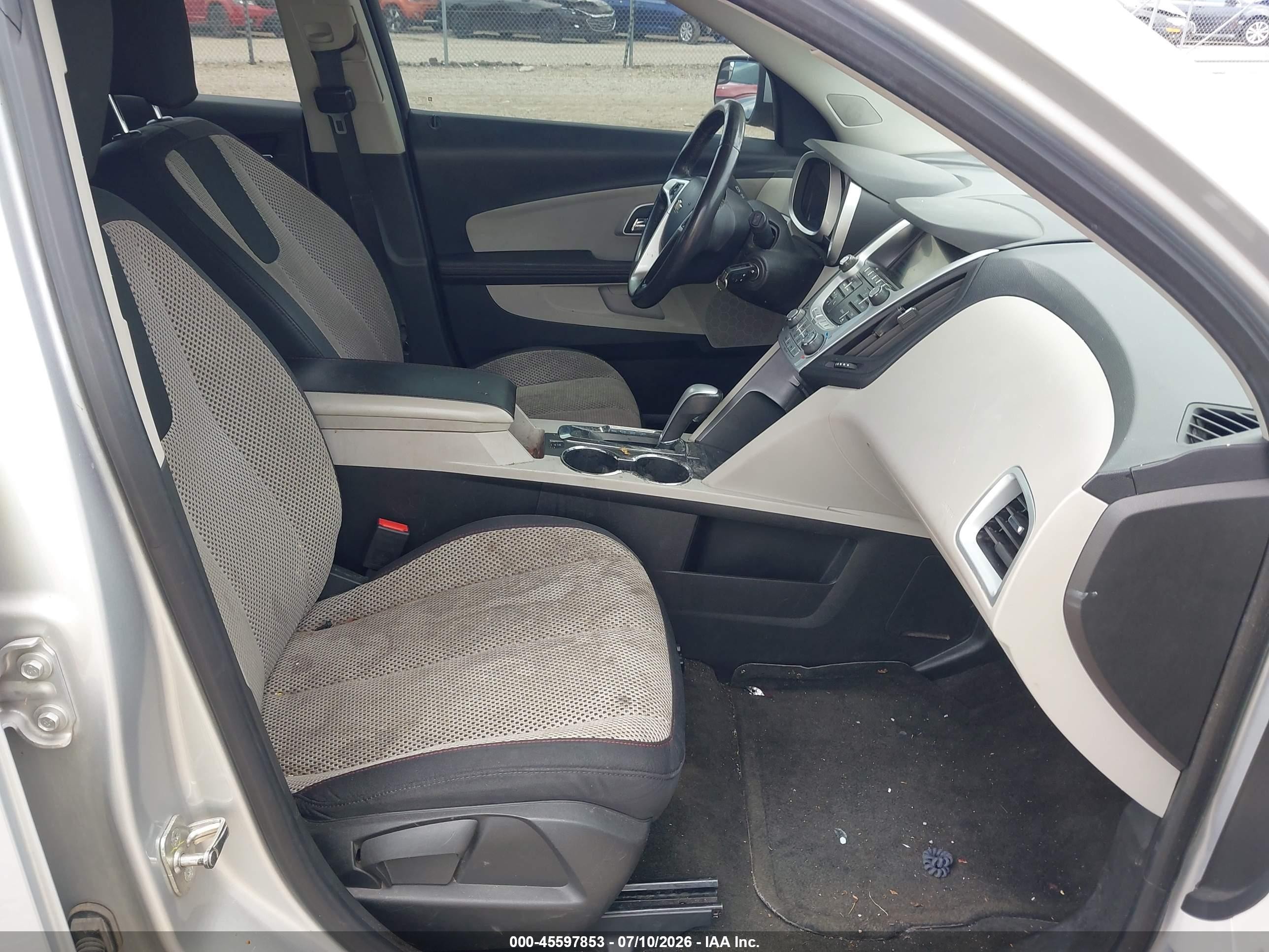 2012 Chevrolet Equinox Lt W/1lt Серебряный vin: 2GNALDEK1C1222494
