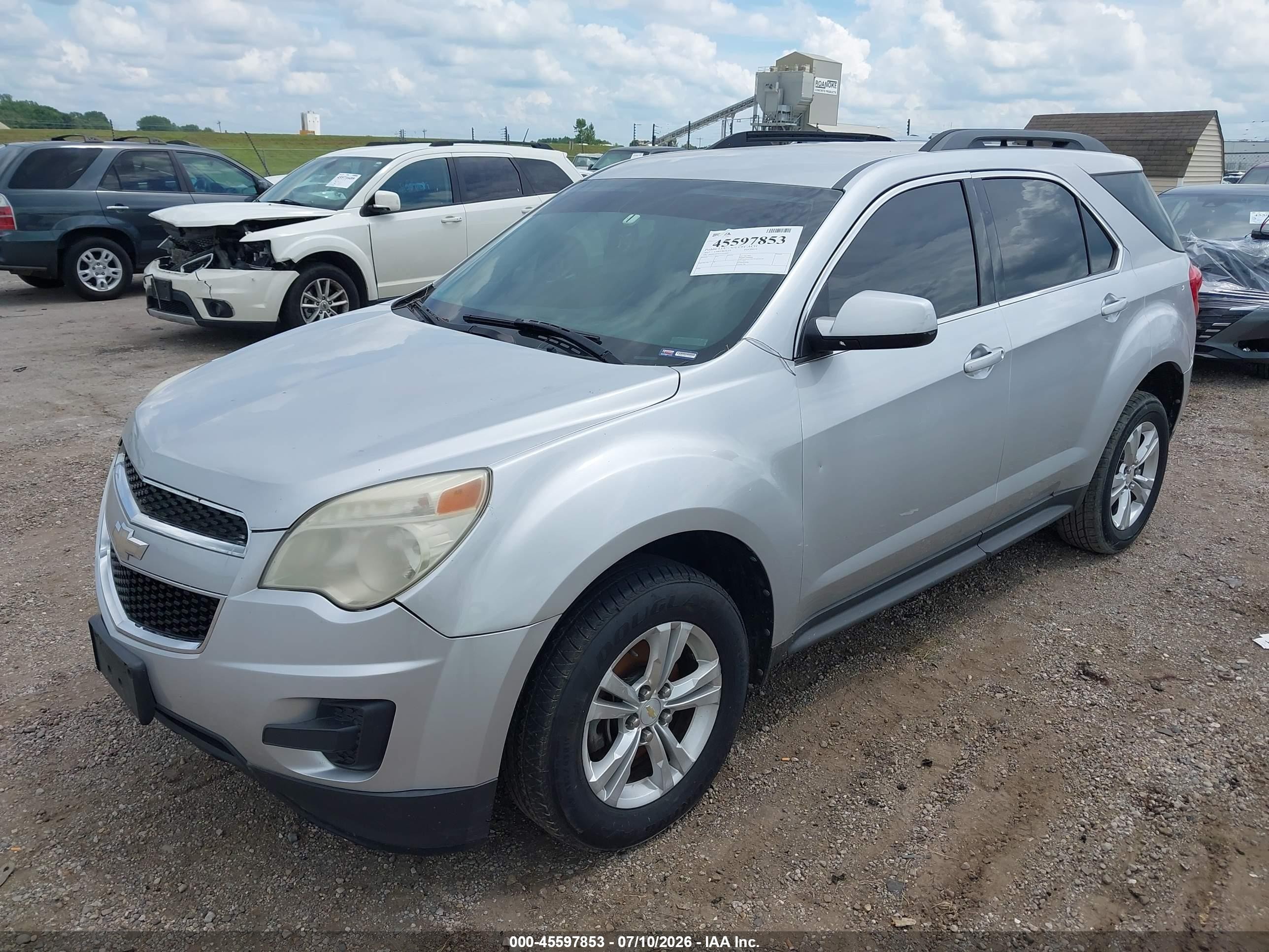 2012 Chevrolet Equinox Lt W/1lt Серебряный vin: 2GNALDEK1C1222494