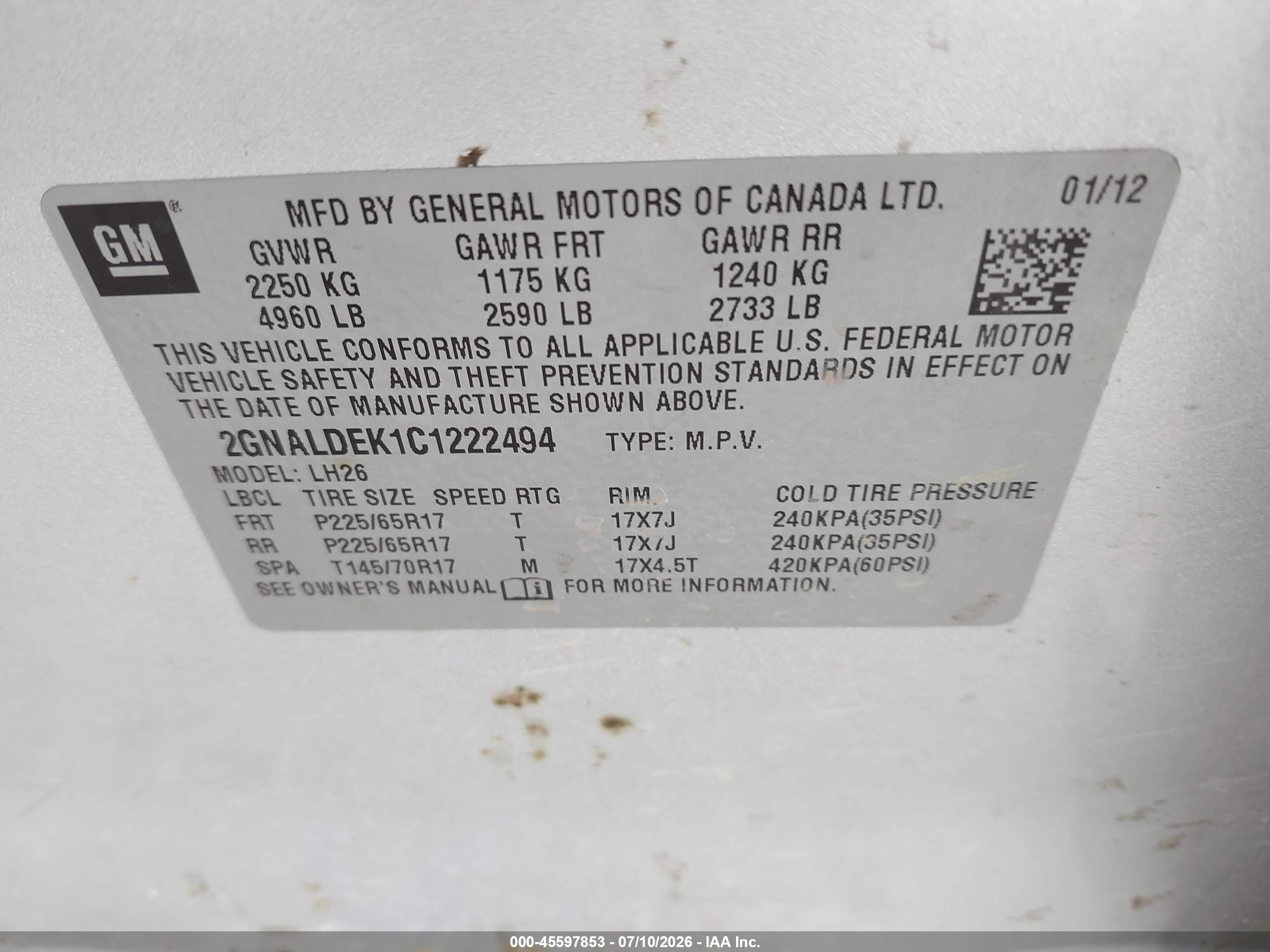 2012 Chevrolet Equinox Lt W/1lt Серебряный vin: 2GNALDEK1C1222494