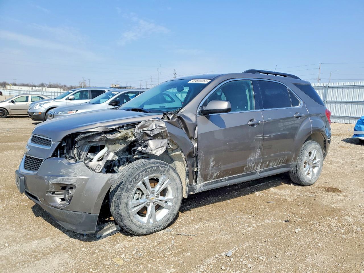 2012 Chevrolet Equinox Lt Gray vin: 2GNALDEK1C6167435