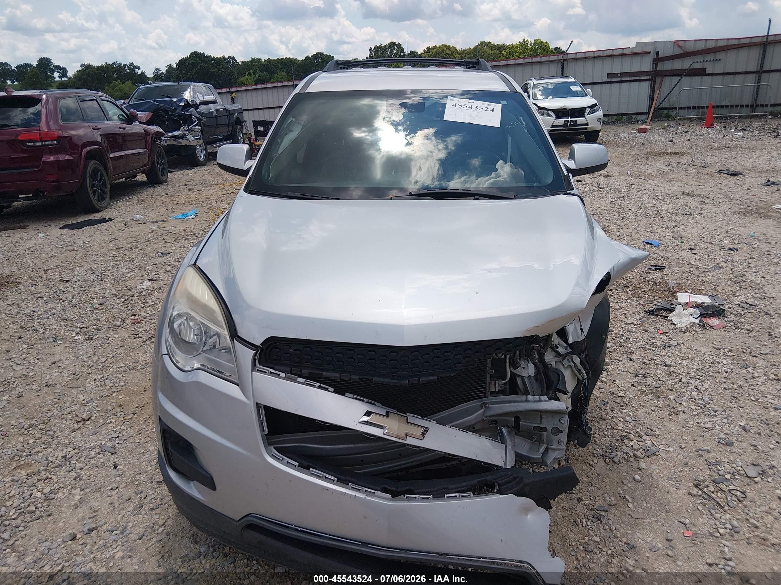 2012 Chevrolet Equinox Lt W/1lt White vin: 2GNALDEK1C6212146
