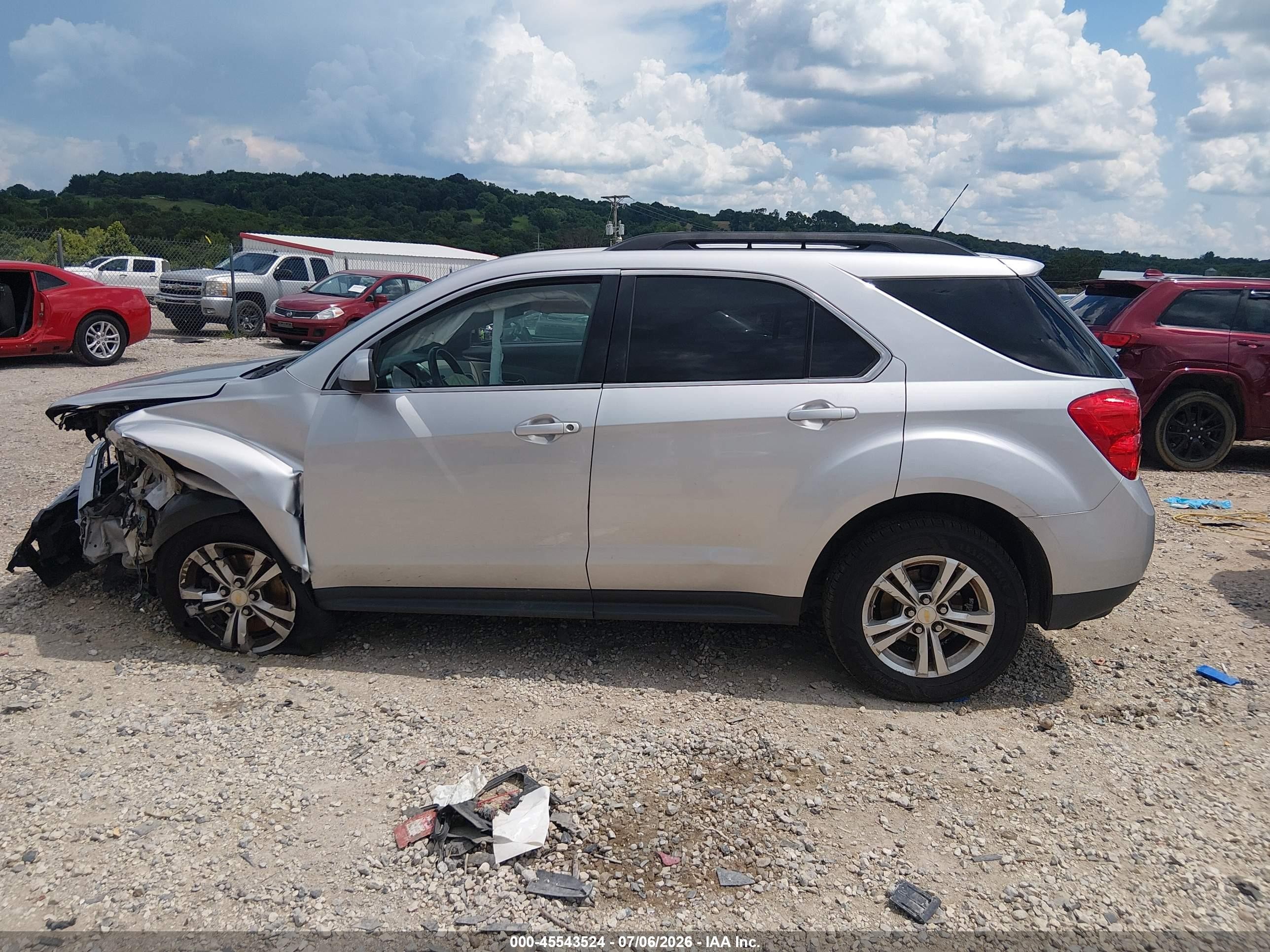 2012 Chevrolet Equinox Lt W/1lt White vin: 2GNALDEK1C6212146