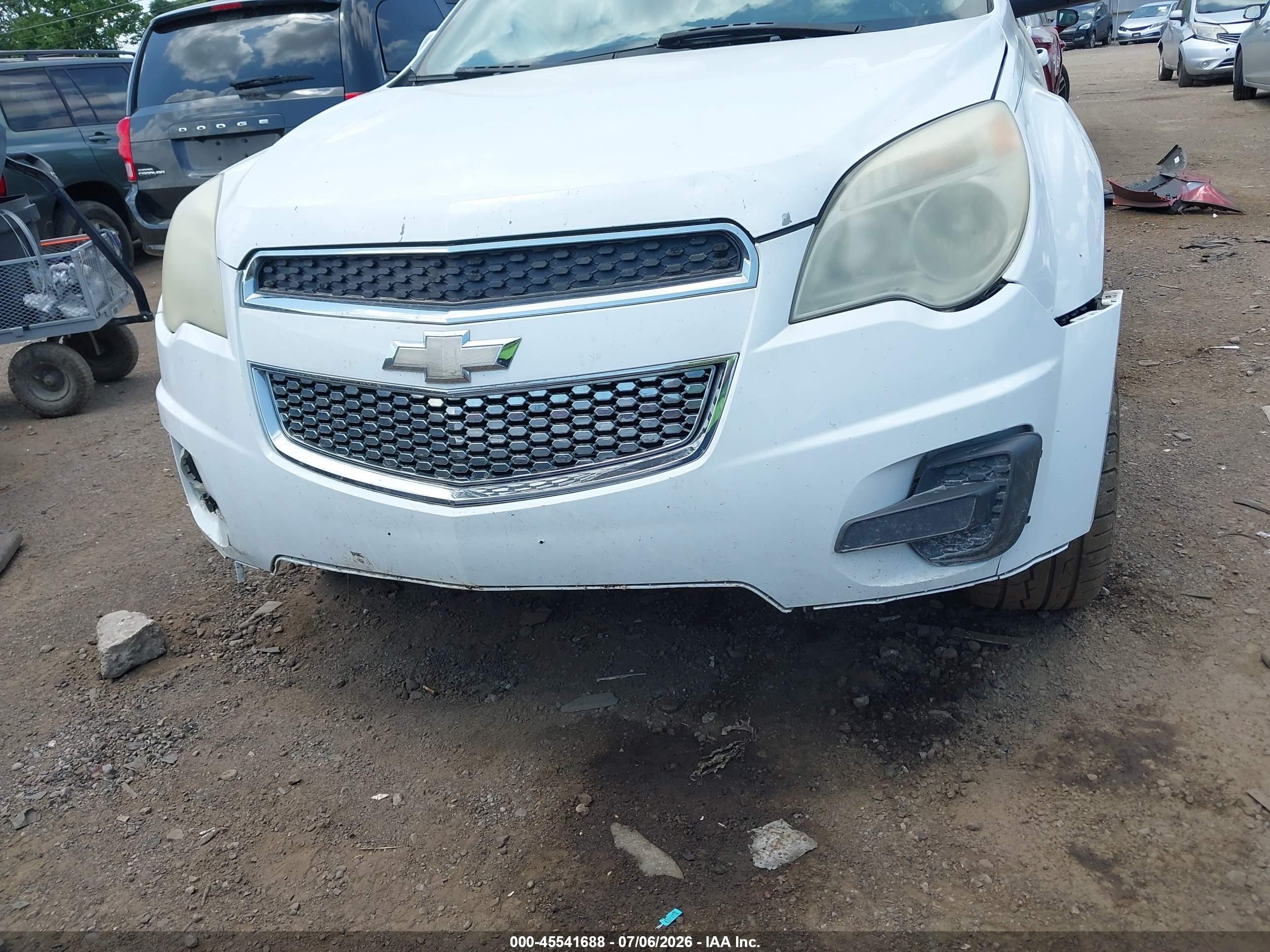 2012 Chevrolet Equinox Lt W/1lt White vin: 2GNALDEK1C6326244