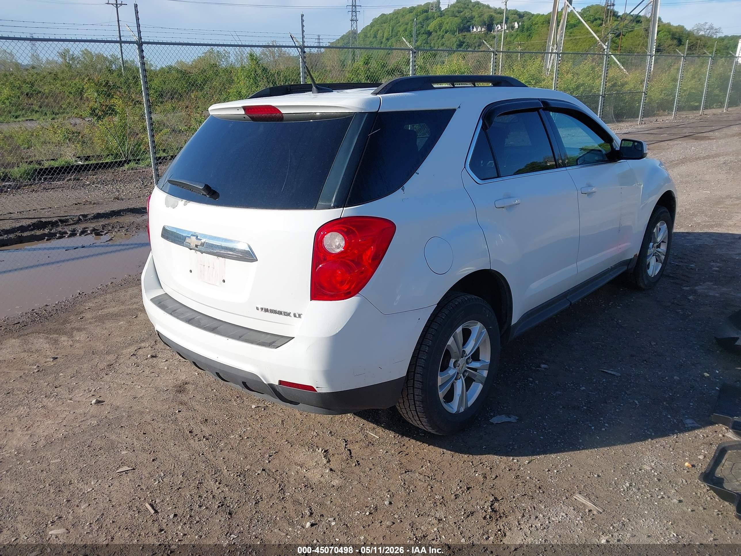 2012 Chevrolet Equinox 1lt White vin: 2GNALDEK1C6354934