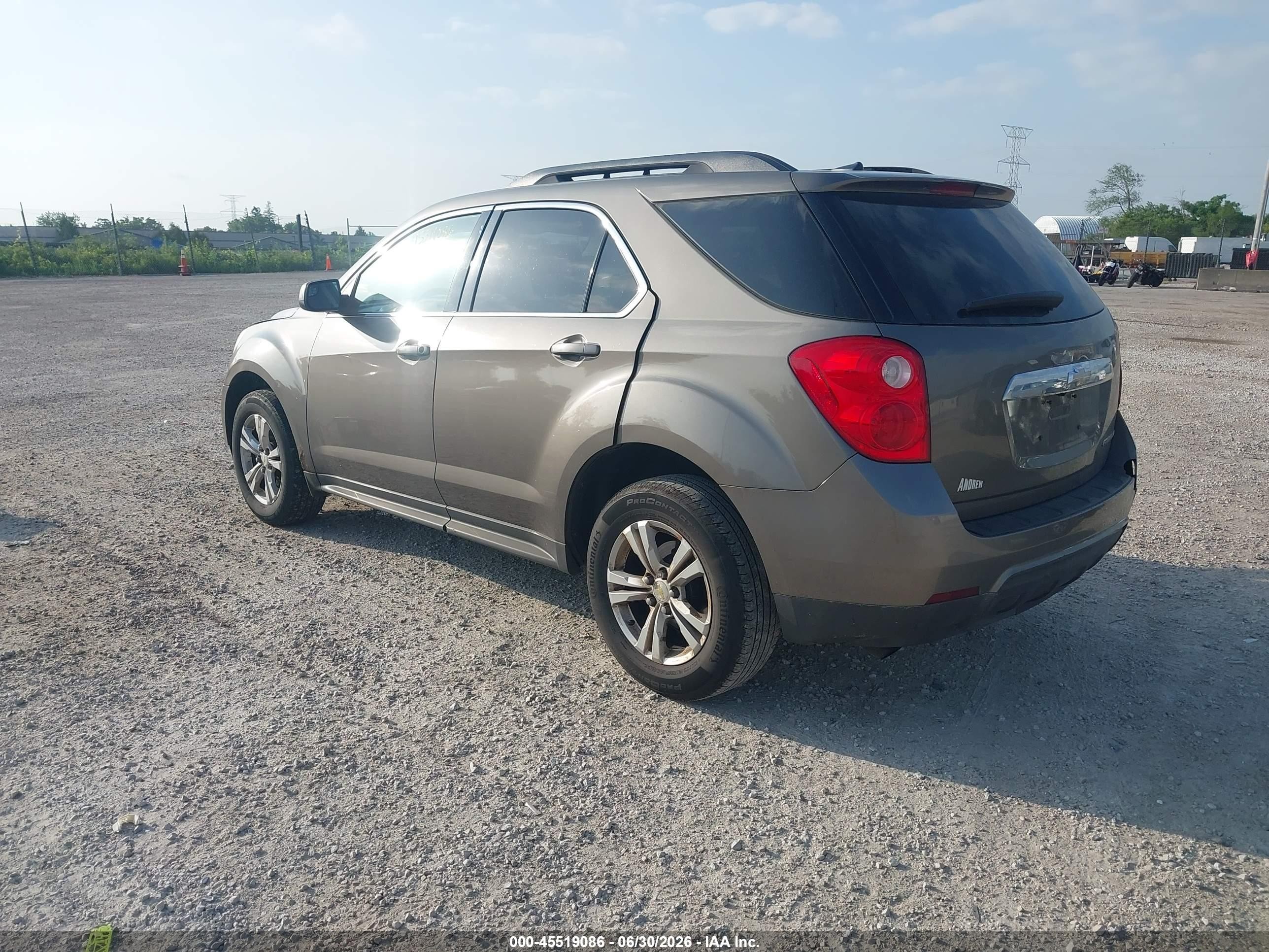 2012 Chevrolet Equinox Lt W/1lt Gray vin: 2GNALDEK1C6355937