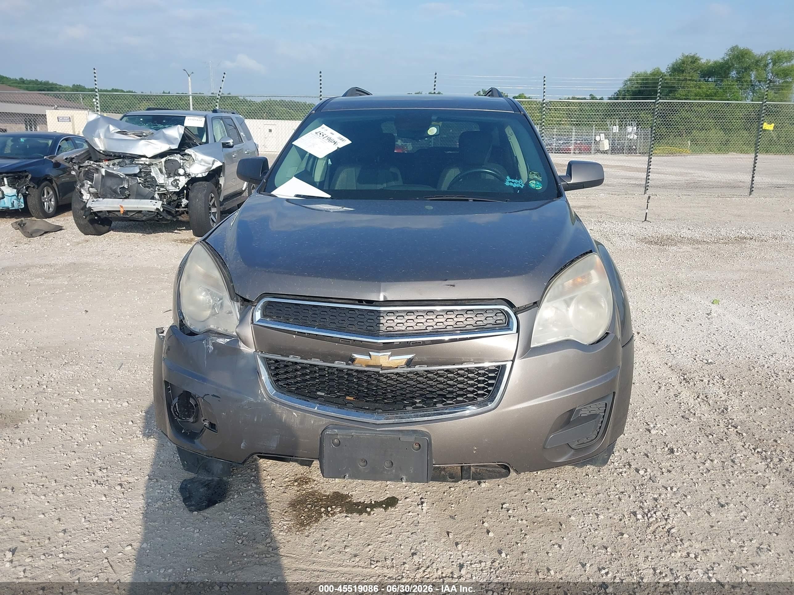 2012 Chevrolet Equinox Lt W/1lt Gray vin: 2GNALDEK1C6355937