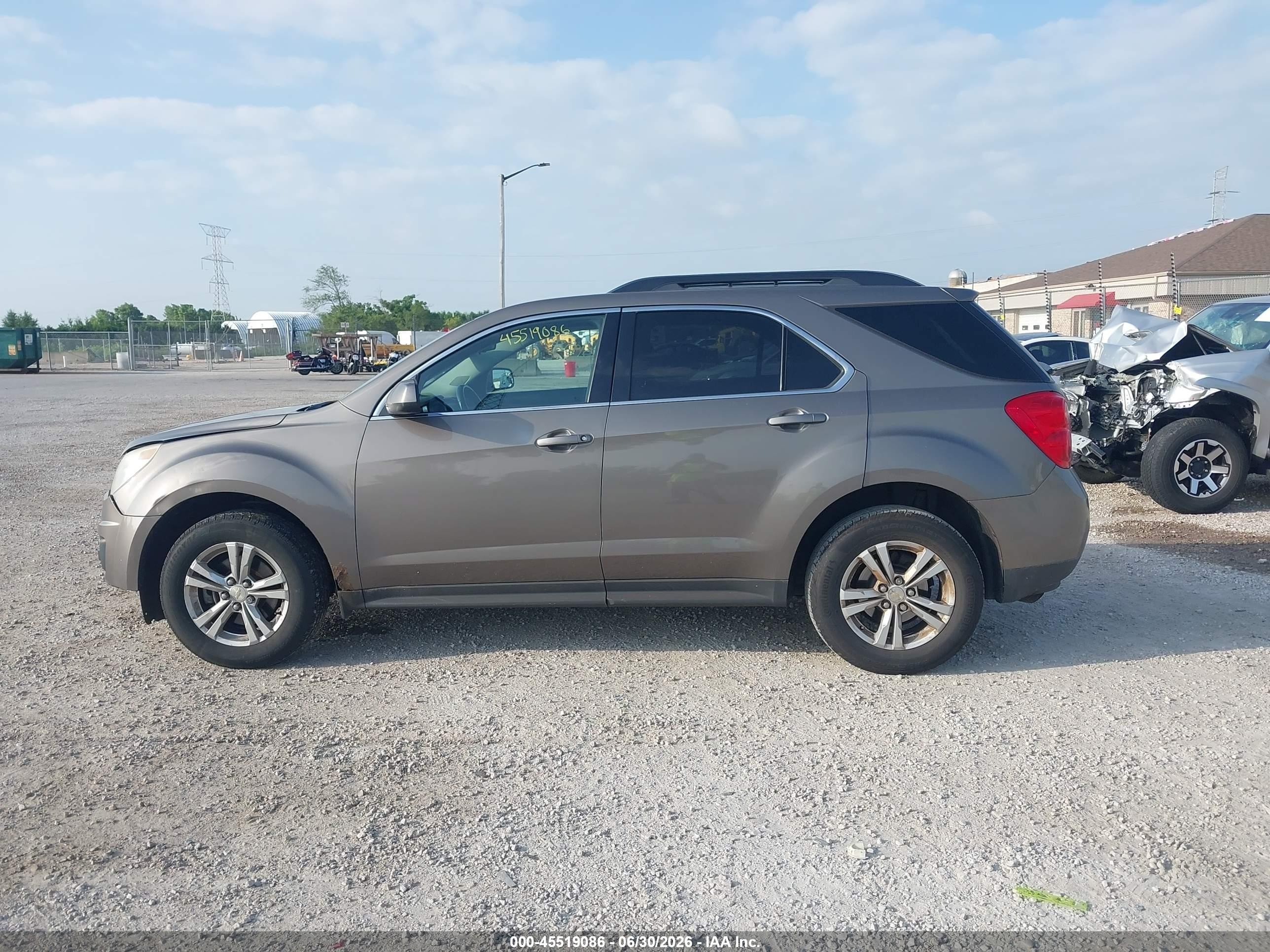 2012 Chevrolet Equinox Lt W/1lt Gray vin: 2GNALDEK1C6355937