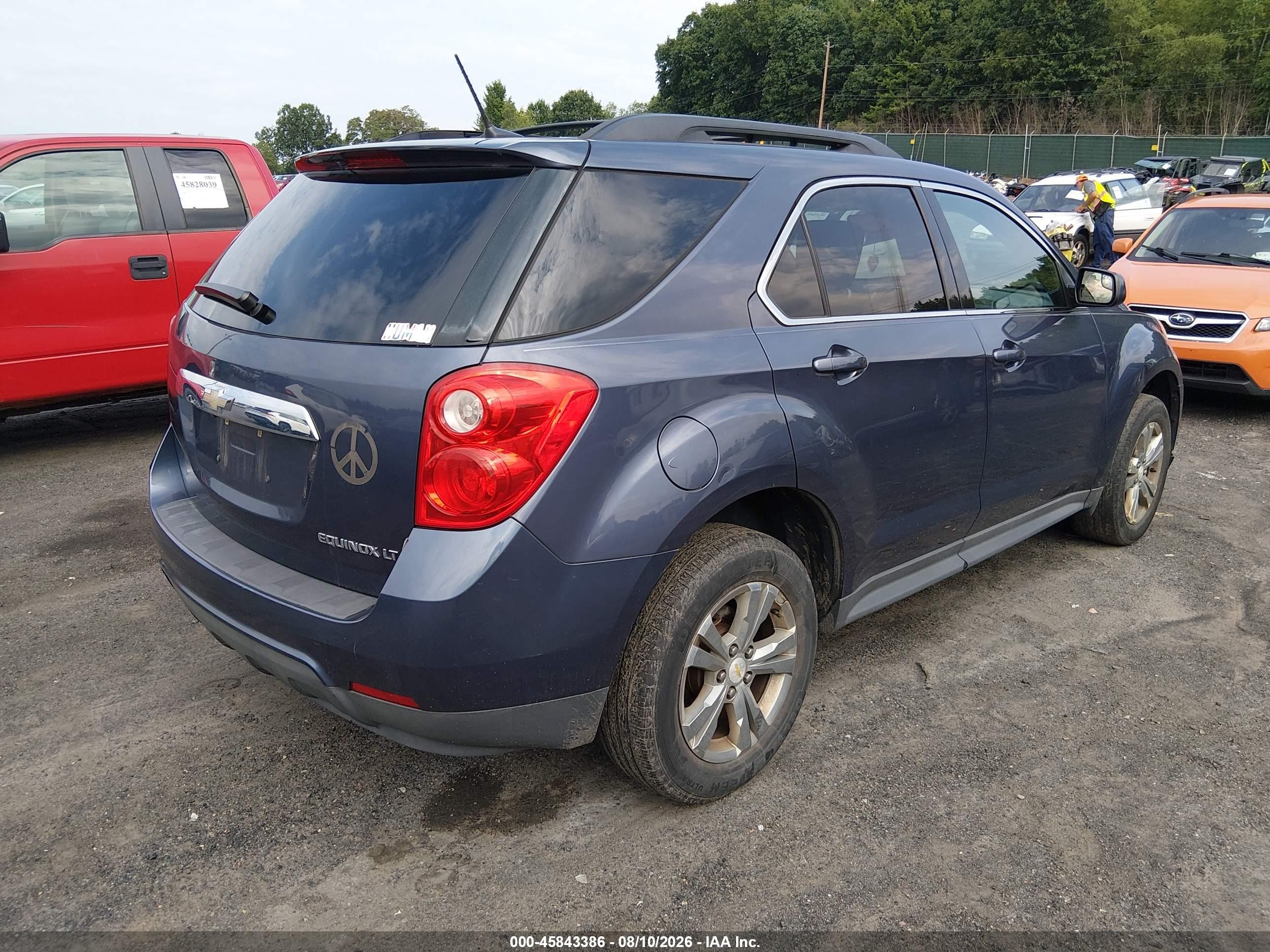 2013 Chevrolet Equinox Lt Blue vin: 2GNALDEK1D6173138
