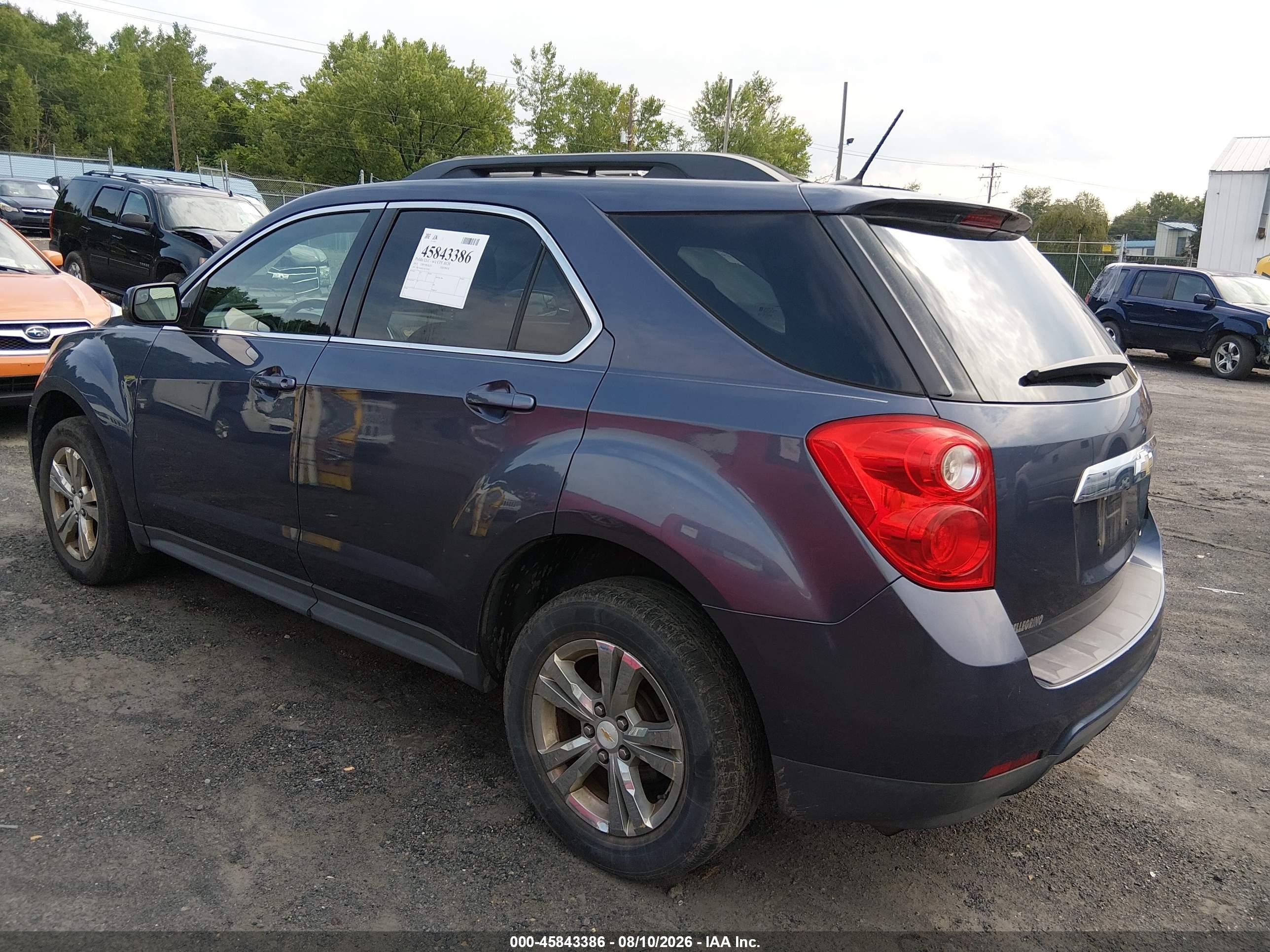 2013 Chevrolet Equinox Lt Blue vin: 2GNALDEK1D6173138