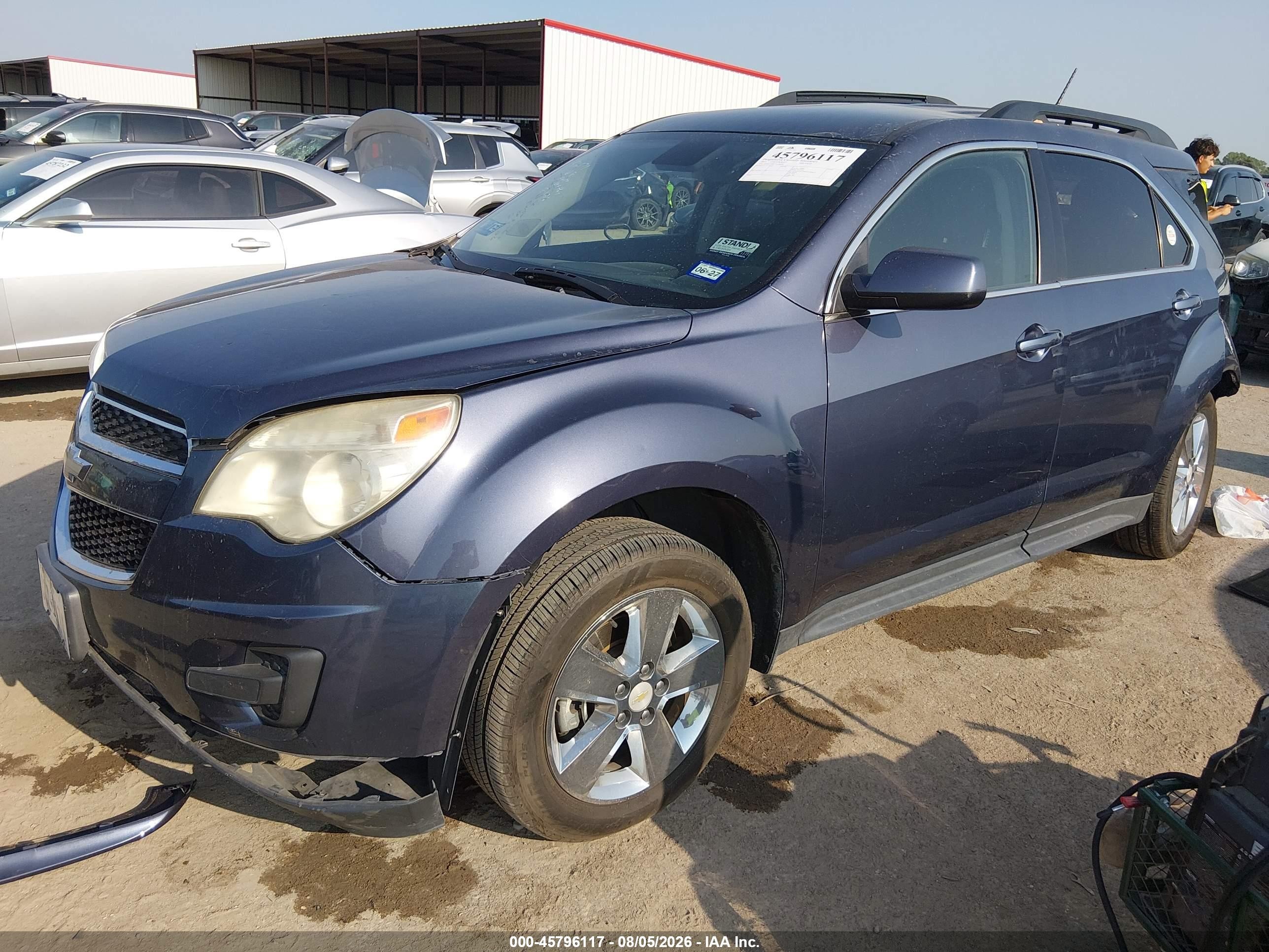 2013 Chevrolet Equinox Lt Blue vin: 2GNALDEK1D6180218
