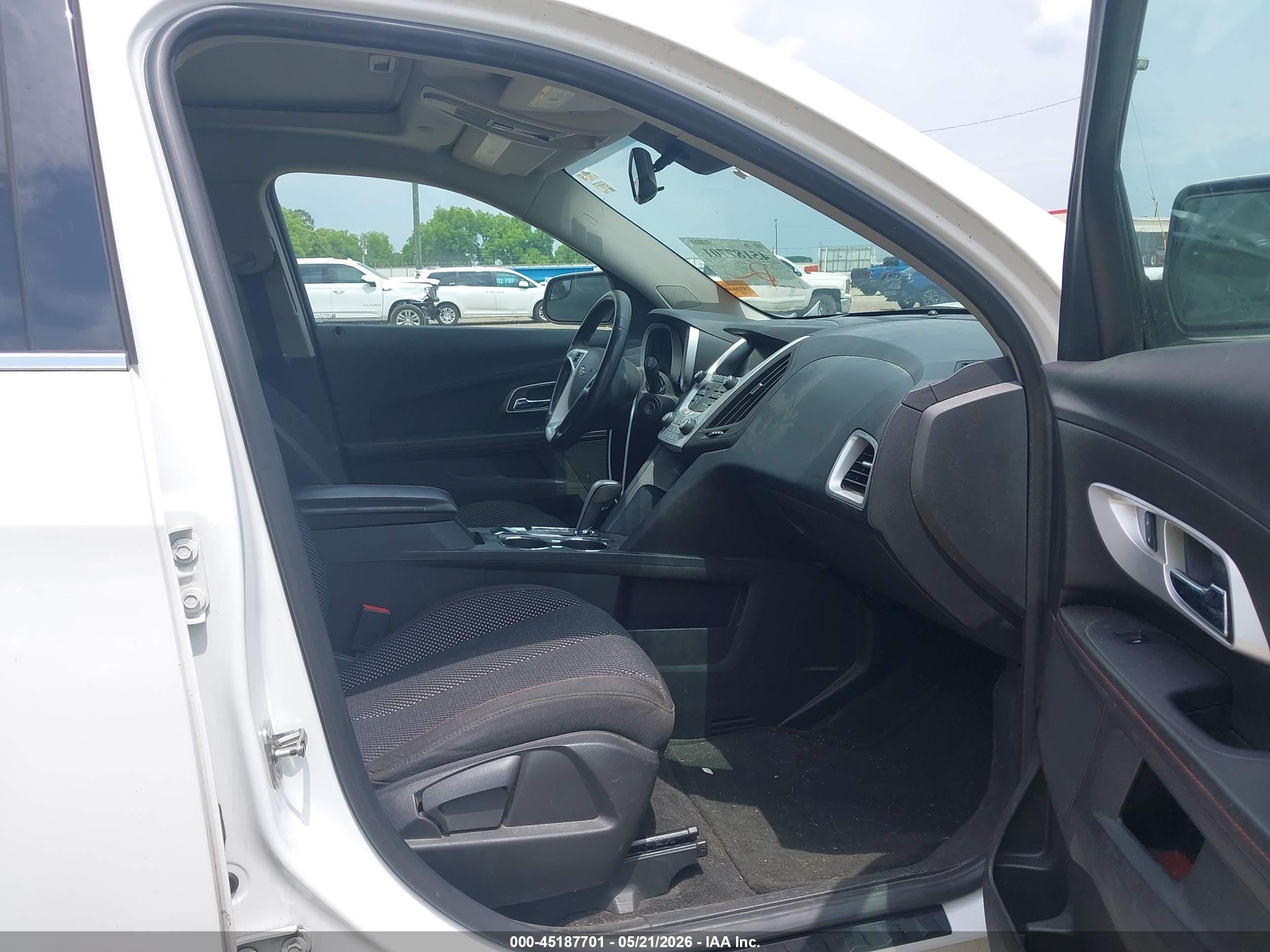 2013 Chevrolet Equinox 1lt White vin: 2GNALDEK1D6413093