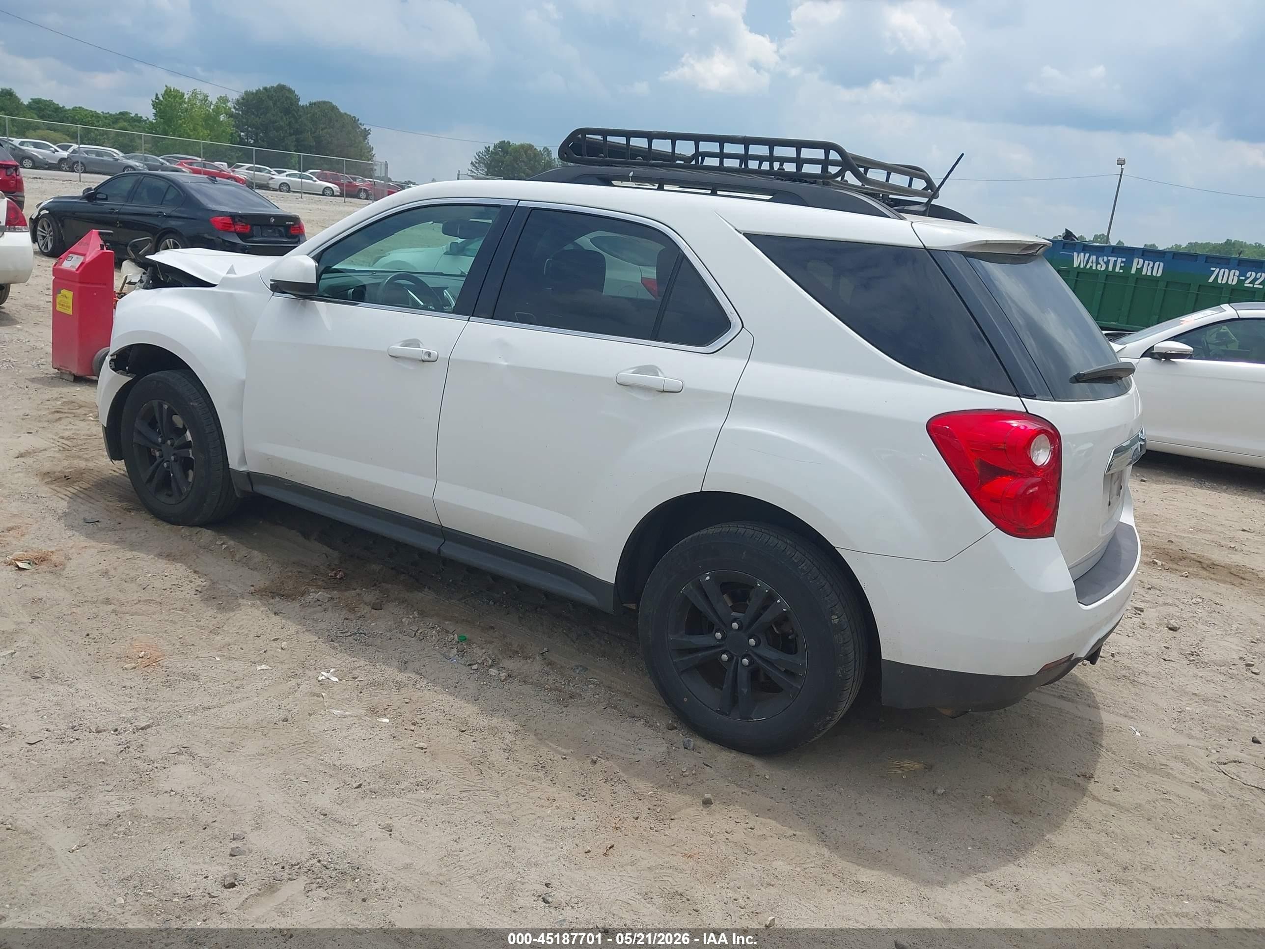 2013 Chevrolet Equinox 1lt White vin: 2GNALDEK1D6413093