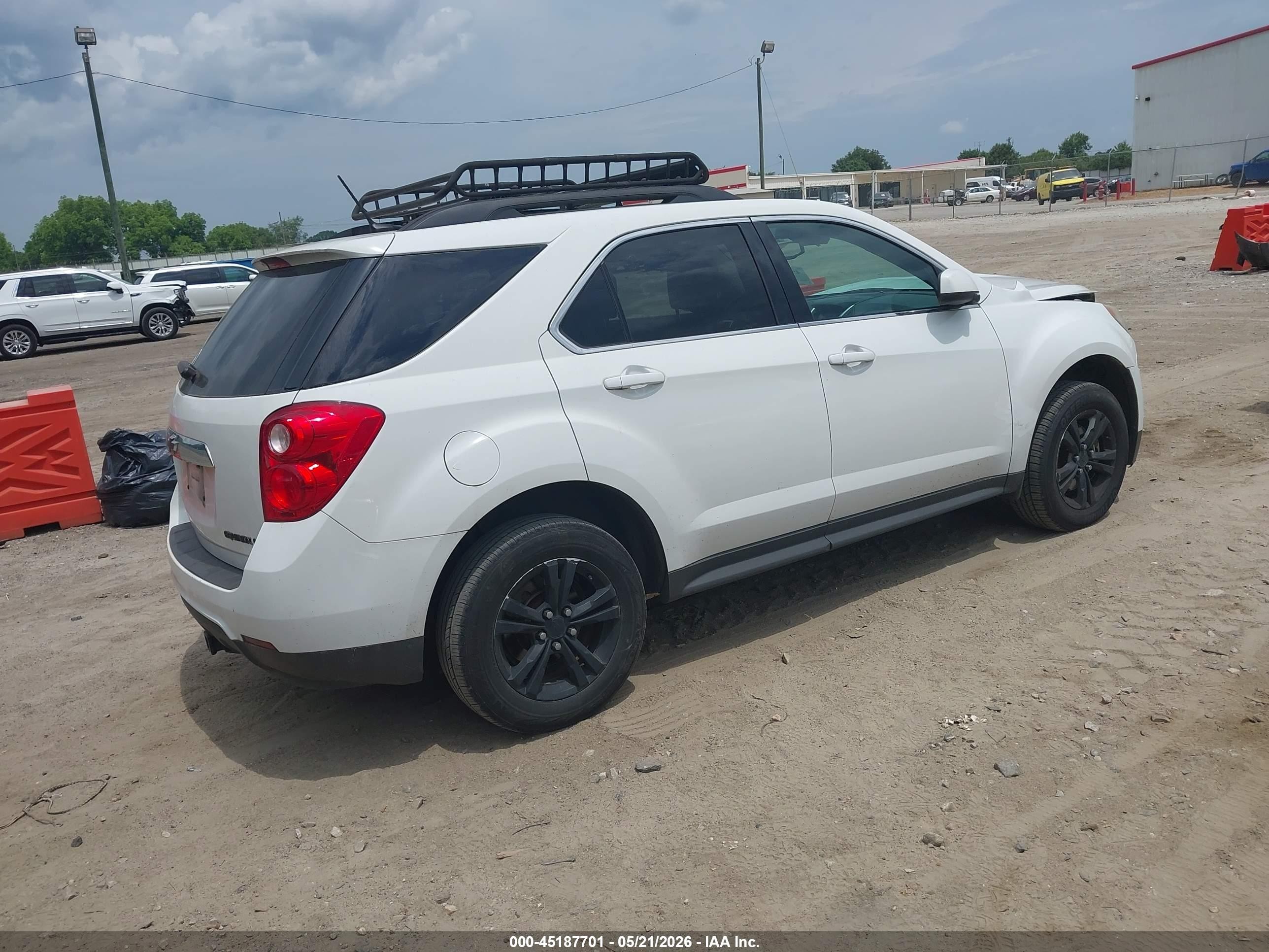 2013 Chevrolet Equinox 1lt White vin: 2GNALDEK1D6413093