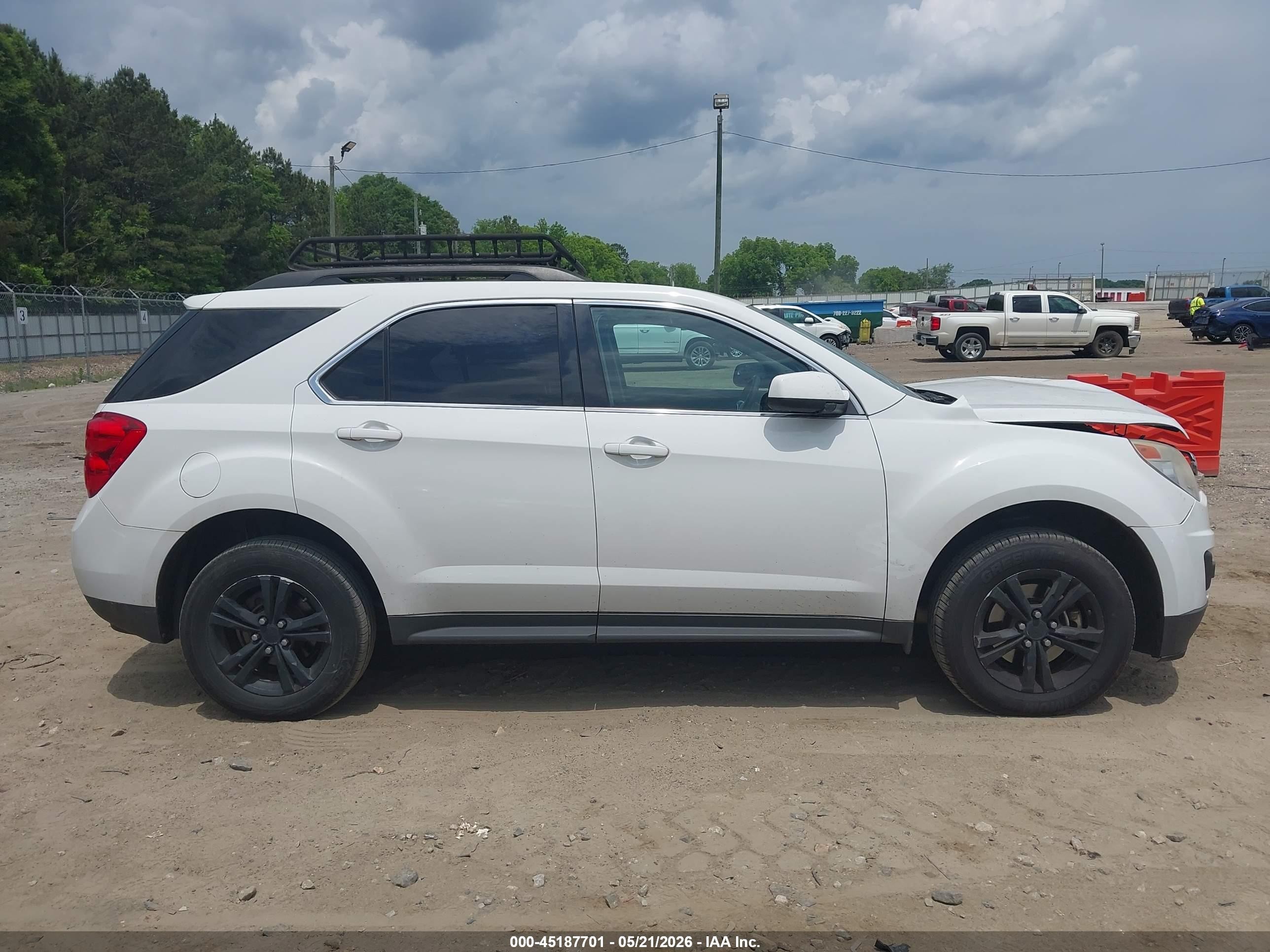 2013 Chevrolet Equinox 1lt White vin: 2GNALDEK1D6413093
