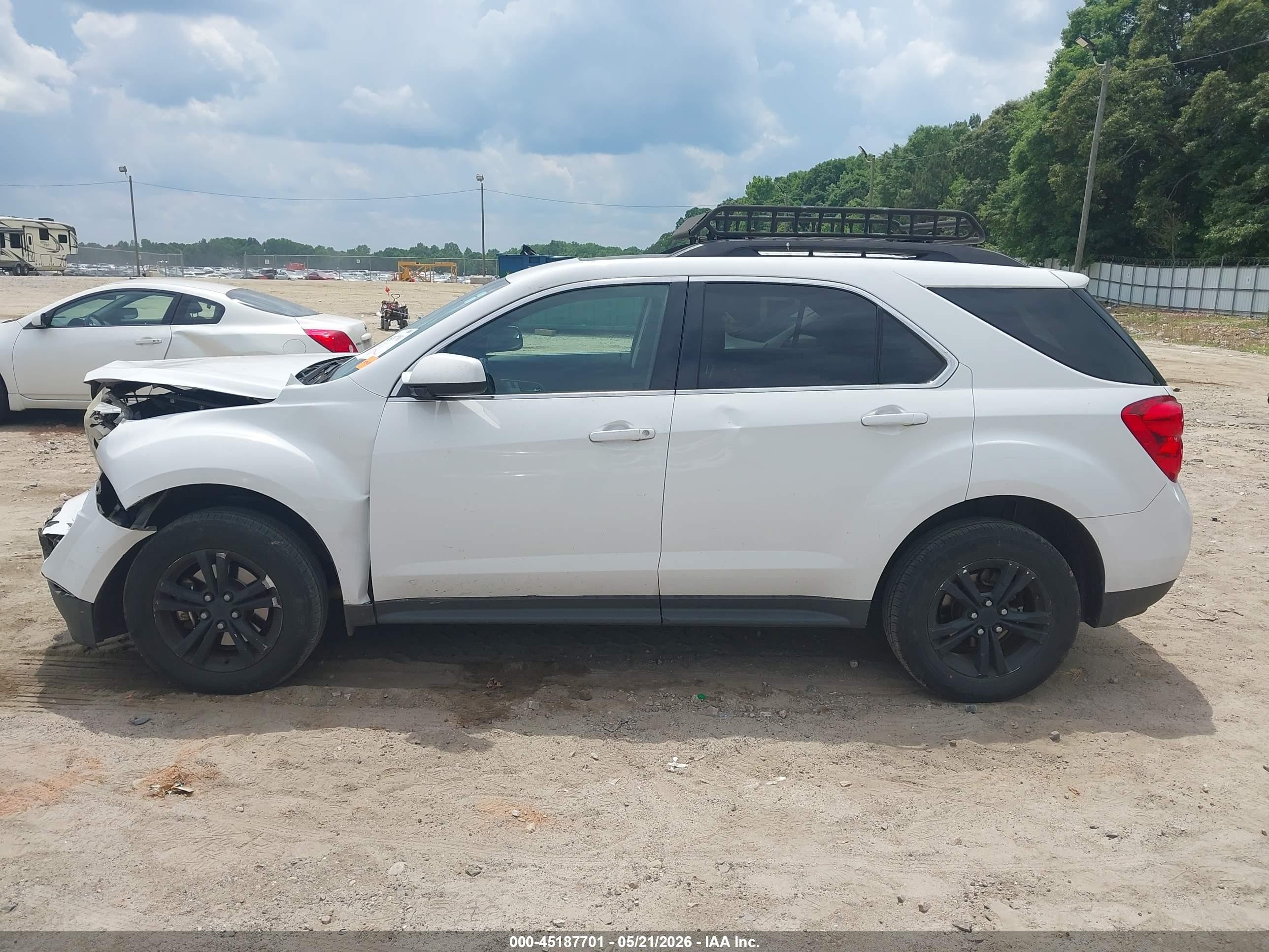 2013 Chevrolet Equinox 1lt White vin: 2GNALDEK1D6413093