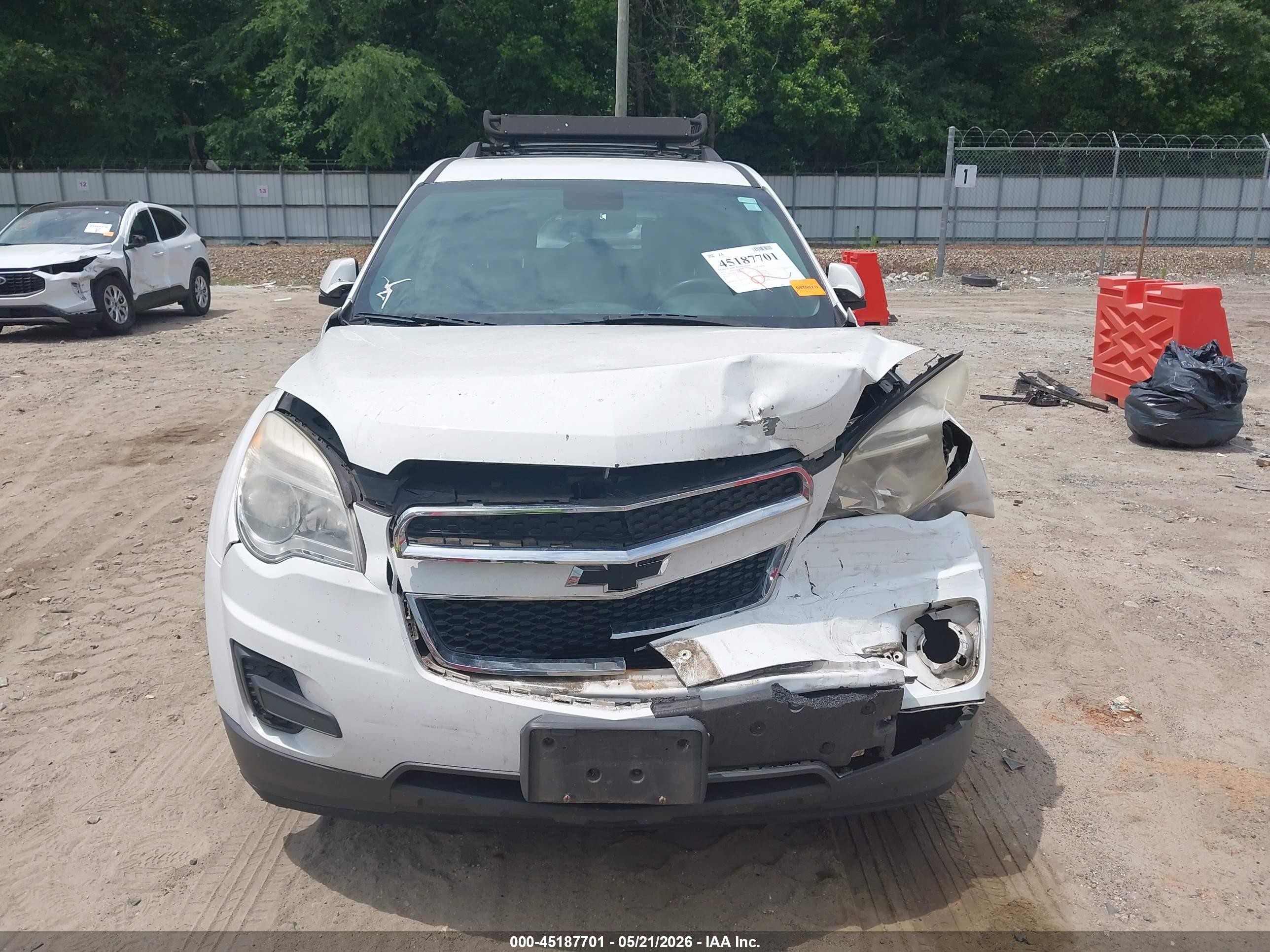 2013 Chevrolet Equinox 1lt White vin: 2GNALDEK1D6413093