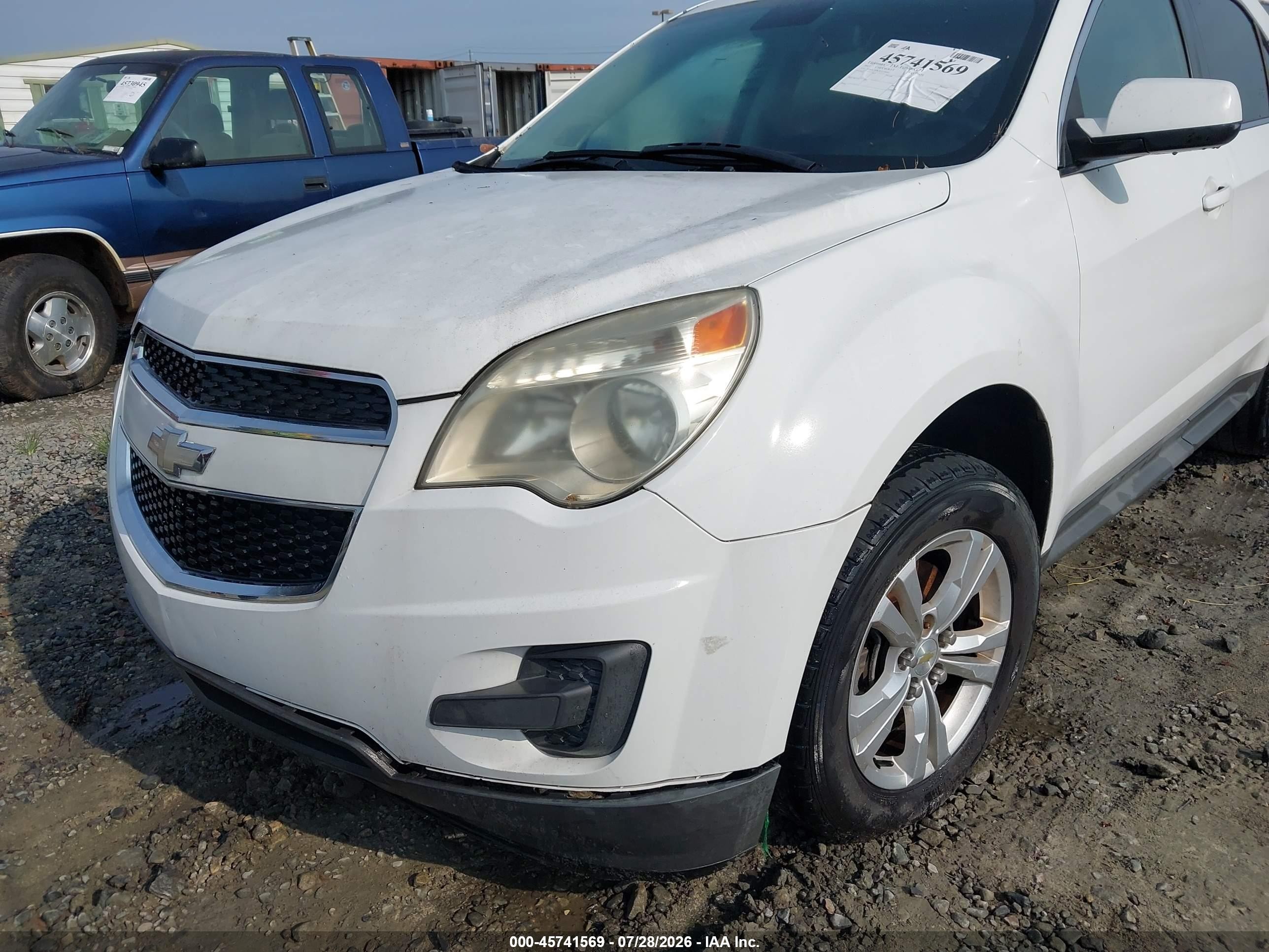 2012 Chevrolet Equinox 1lt White vin: 2GNALDEK2C1274992