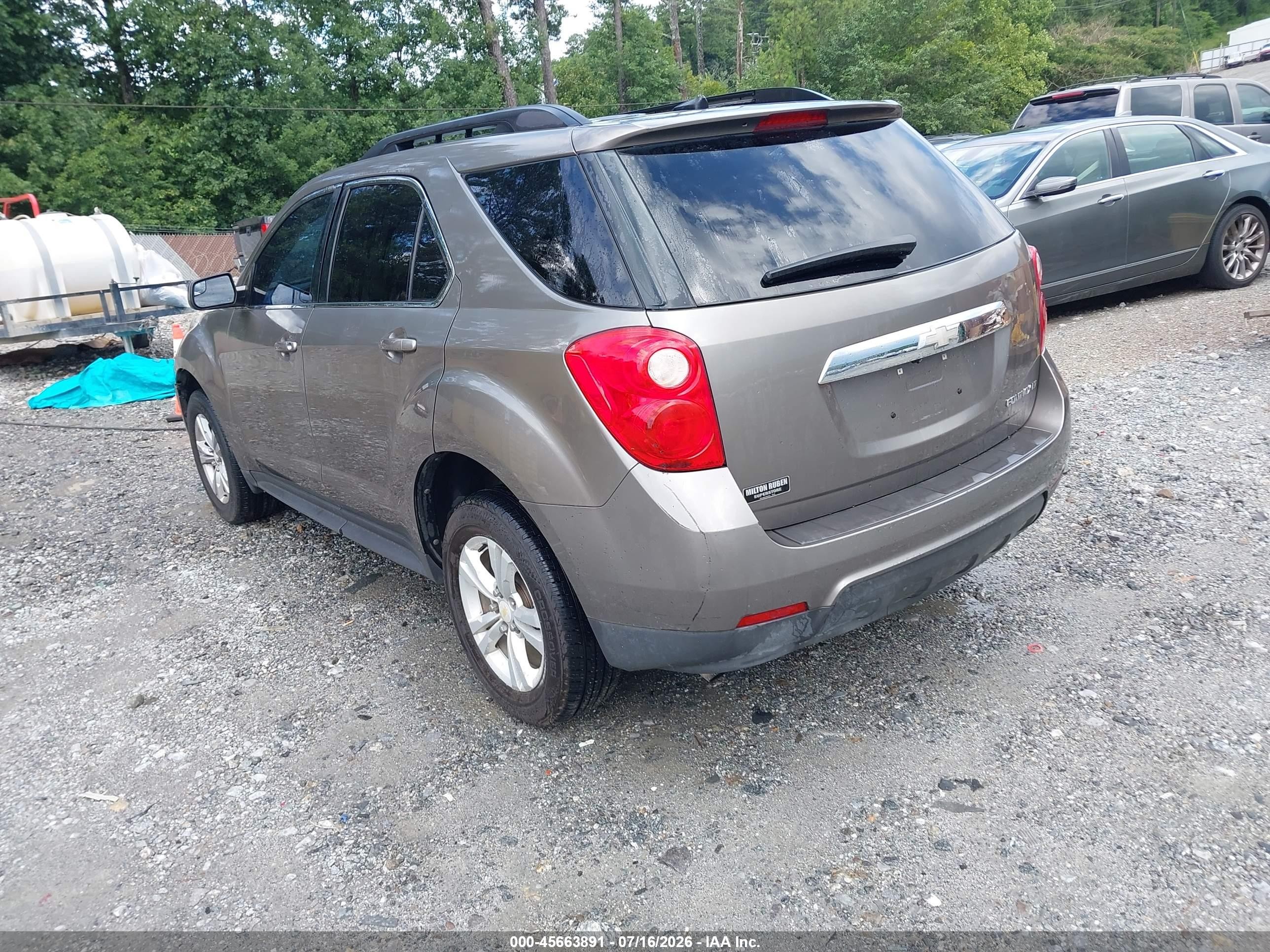 2012 Chevrolet Equinox Lt W/1lt Серый vin: 2GNALDEK2C6111388