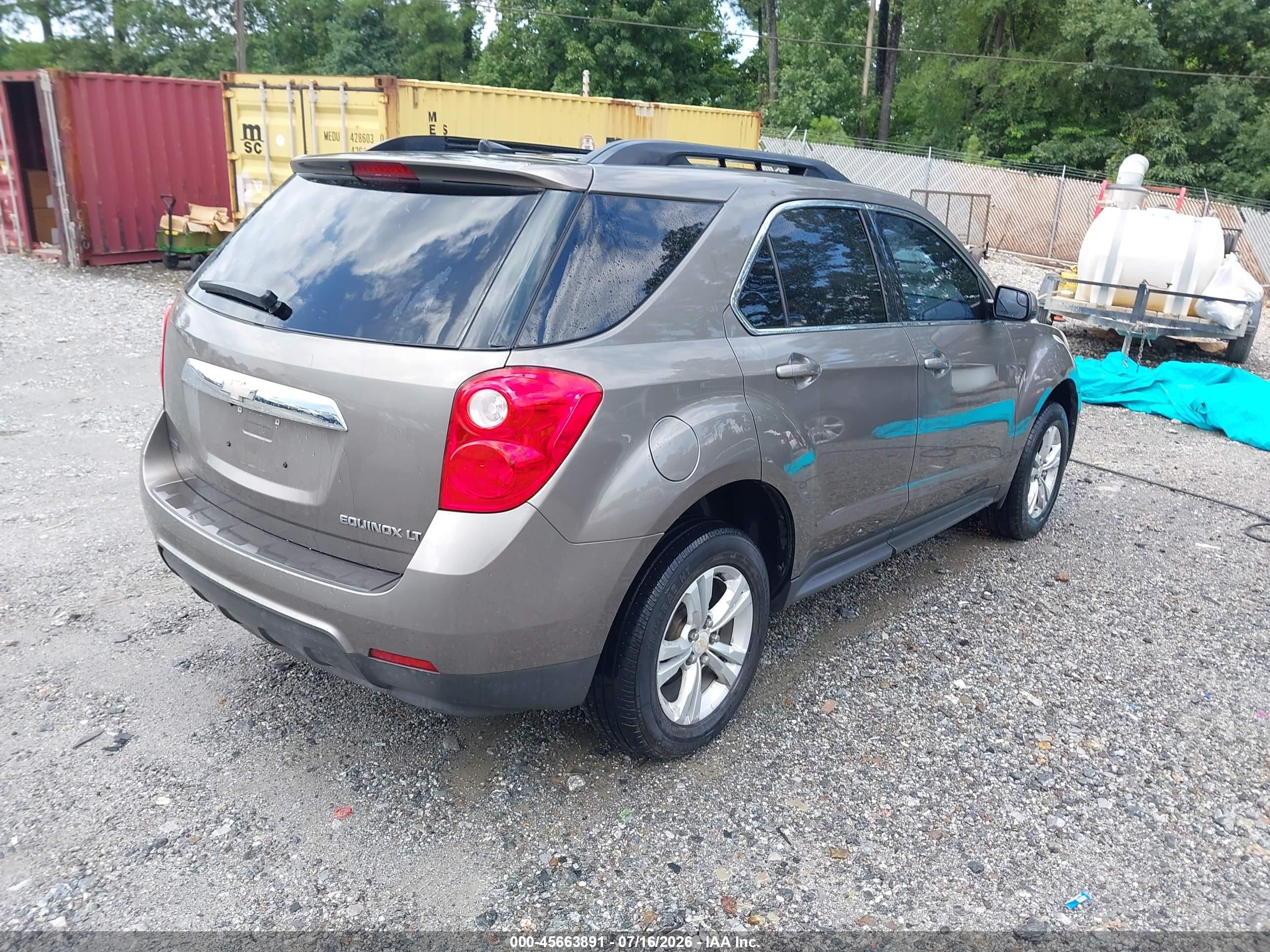 2012 Chevrolet Equinox Lt W/1lt Серый vin: 2GNALDEK2C6111388