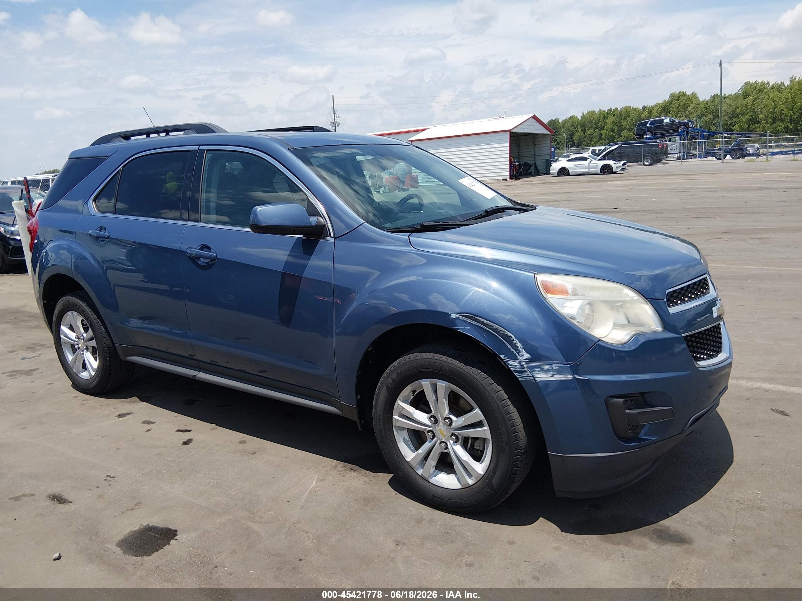 2012 Chevrolet Equinox 1lt Blue vin: 2GNALDEK2C6119135