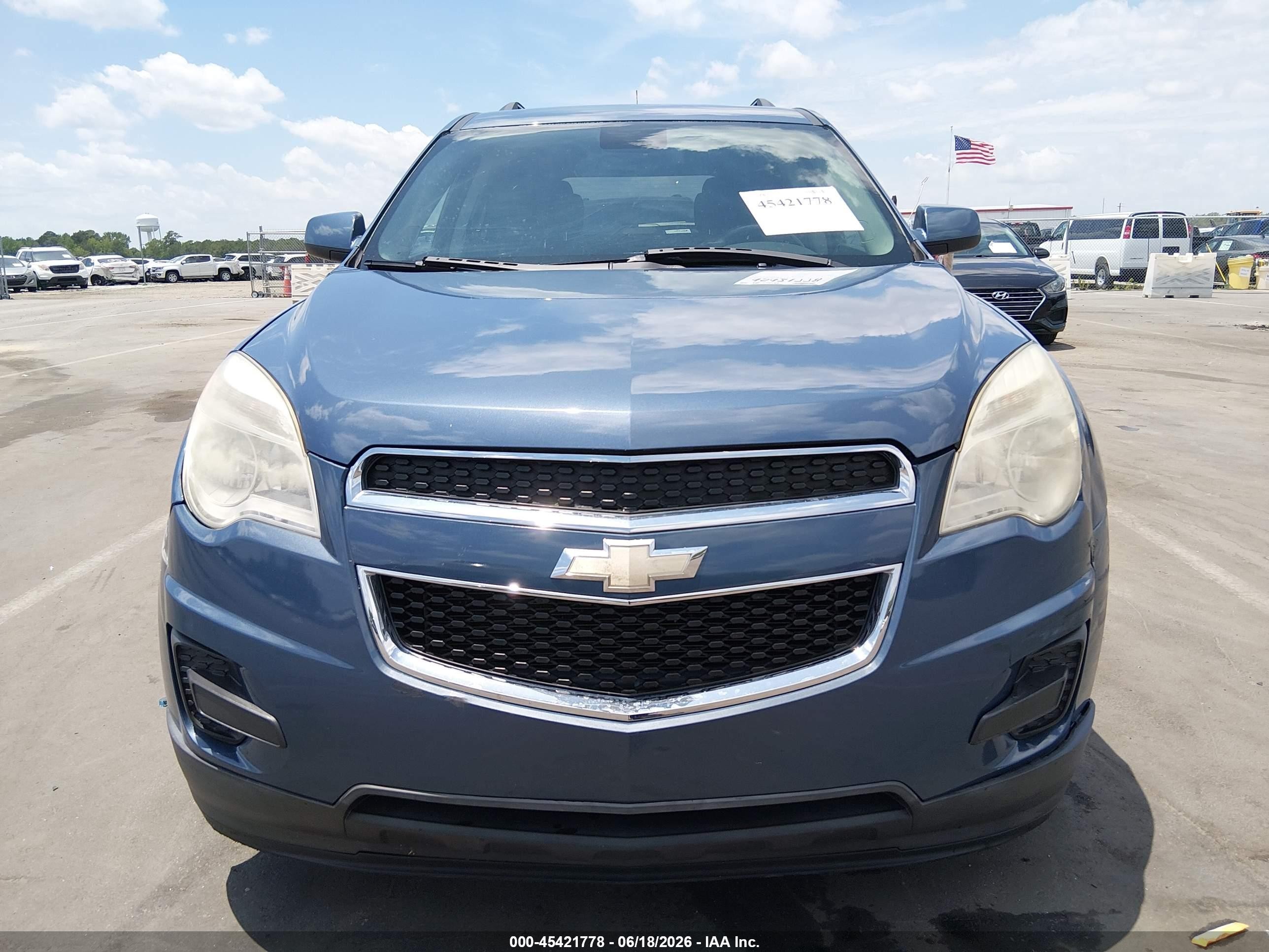 2012 Chevrolet Equinox 1lt Blue vin: 2GNALDEK2C6119135