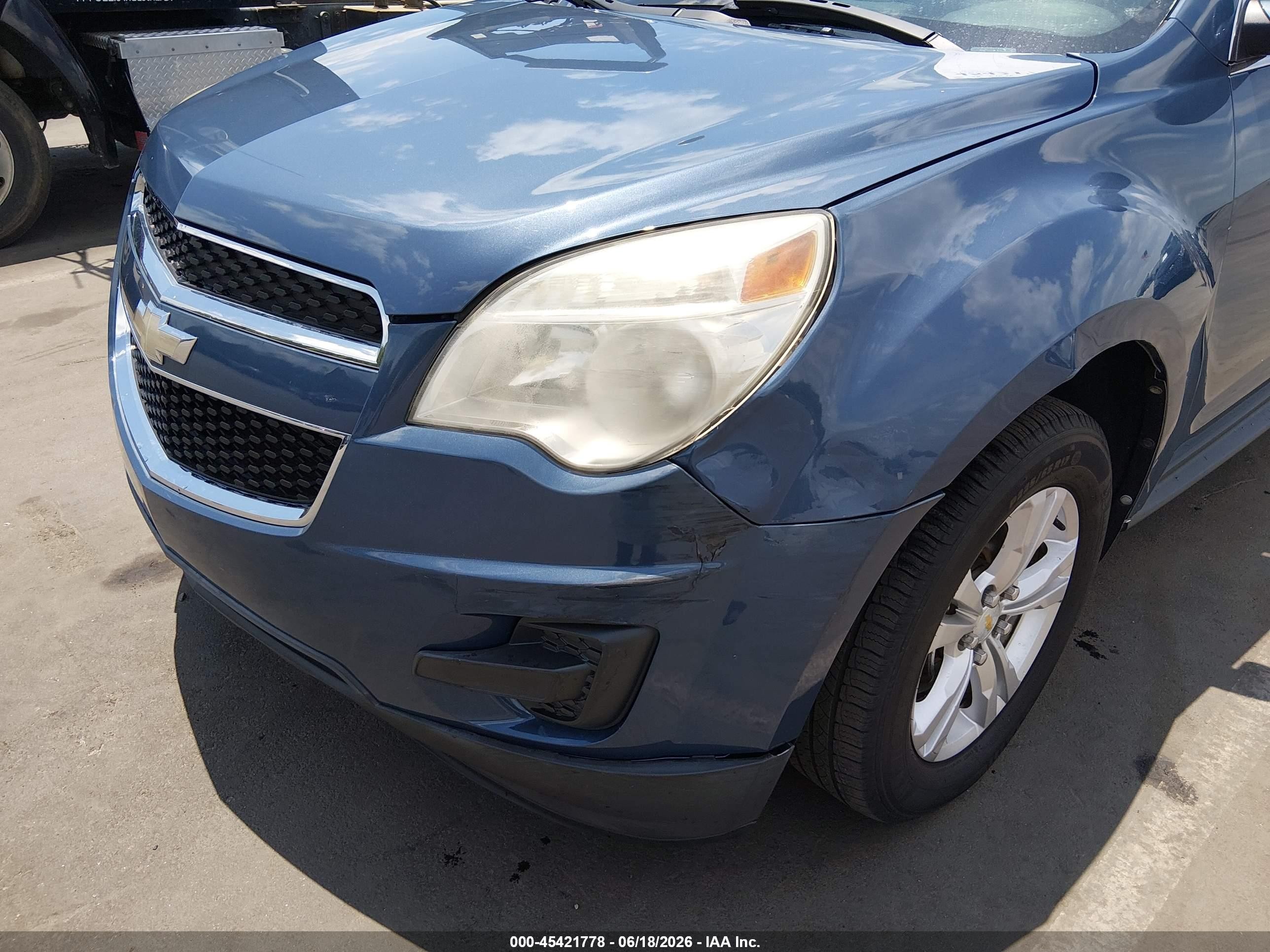 2012 Chevrolet Equinox 1lt Blue vin: 2GNALDEK2C6119135