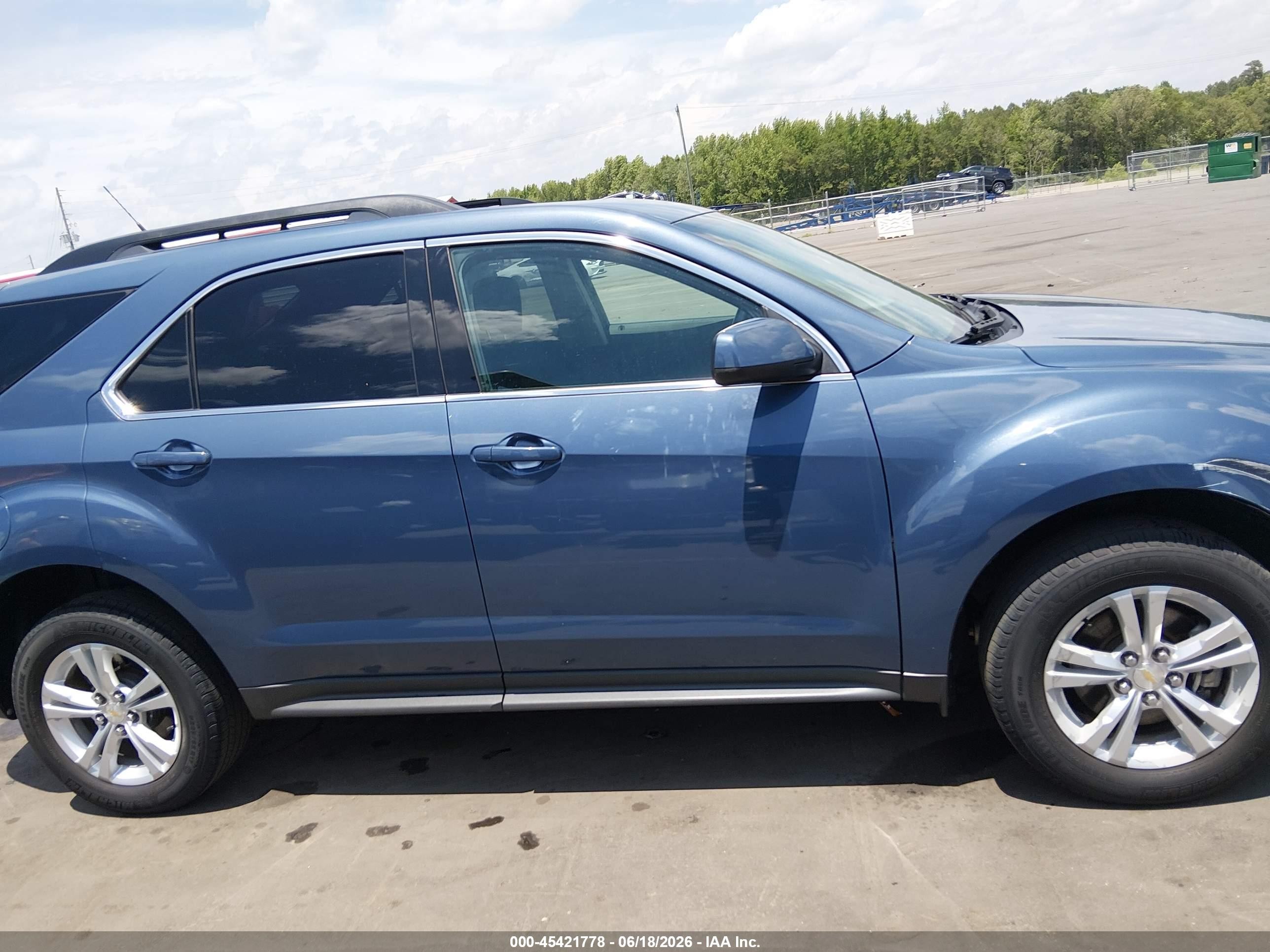 2012 Chevrolet Equinox 1lt Blue vin: 2GNALDEK2C6119135