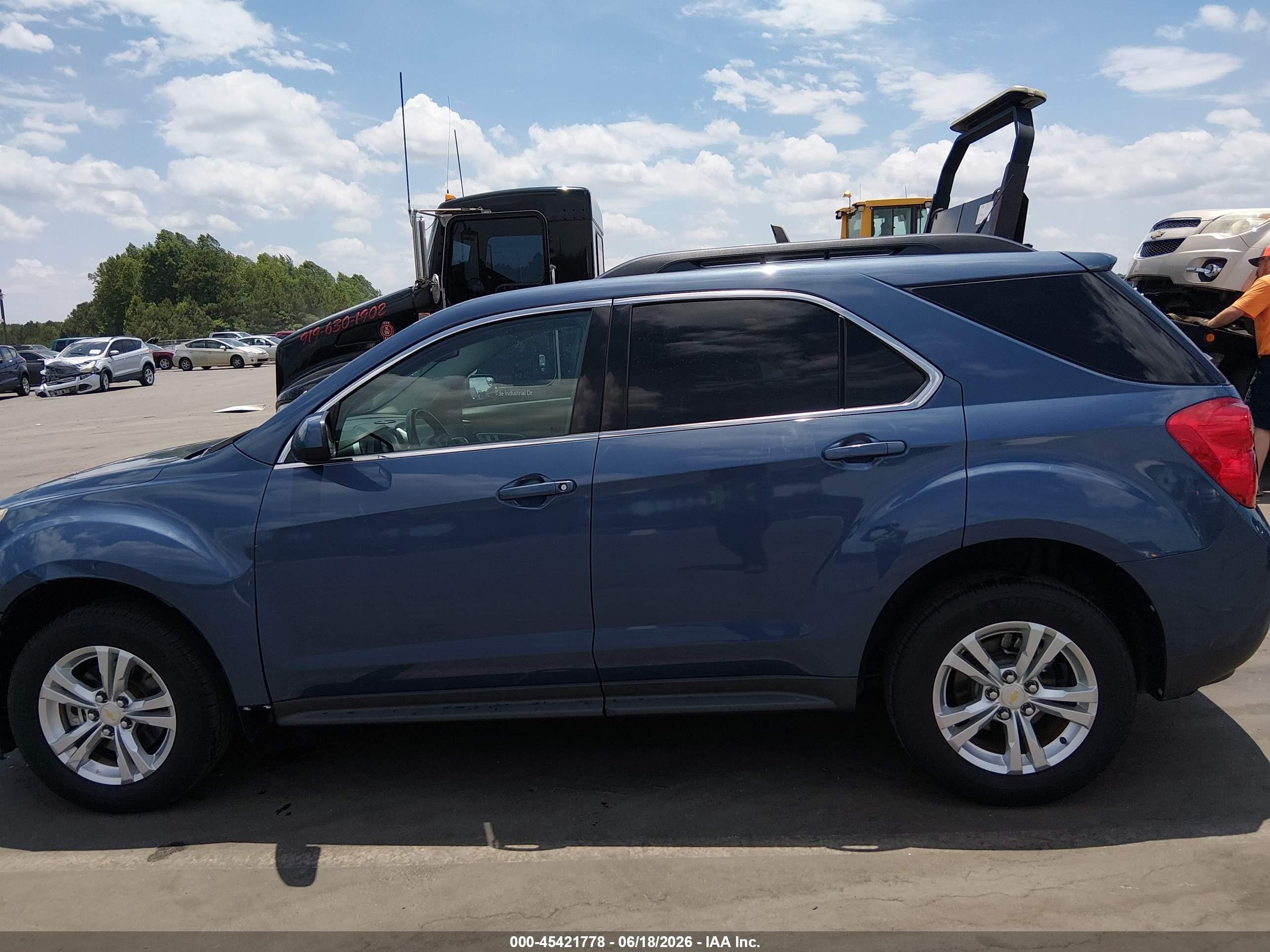 2012 Chevrolet Equinox 1lt Blue vin: 2GNALDEK2C6119135