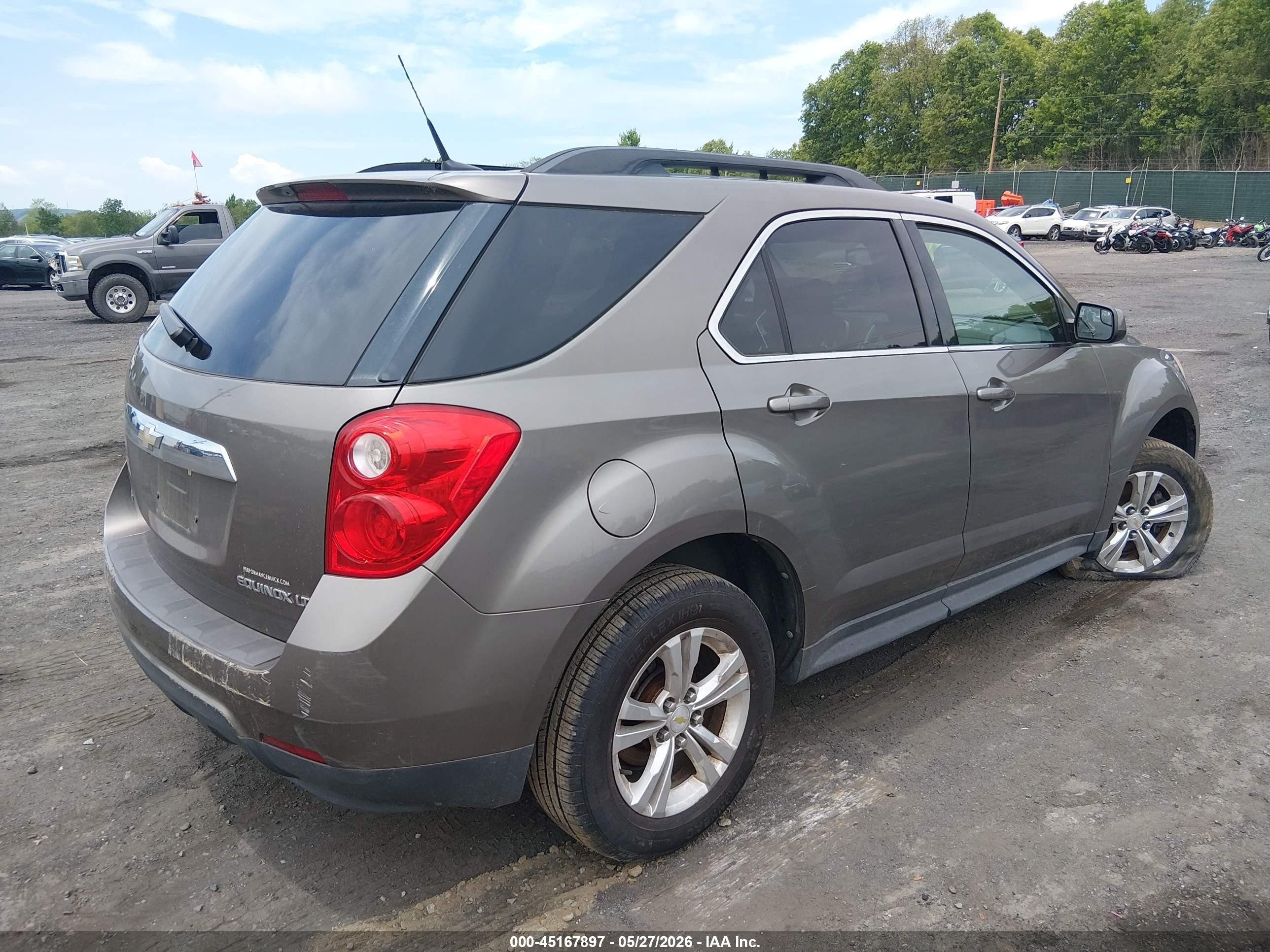 2012 Chevrolet Equinox 1lt Gray vin: 2GNALDEK2C6197219
