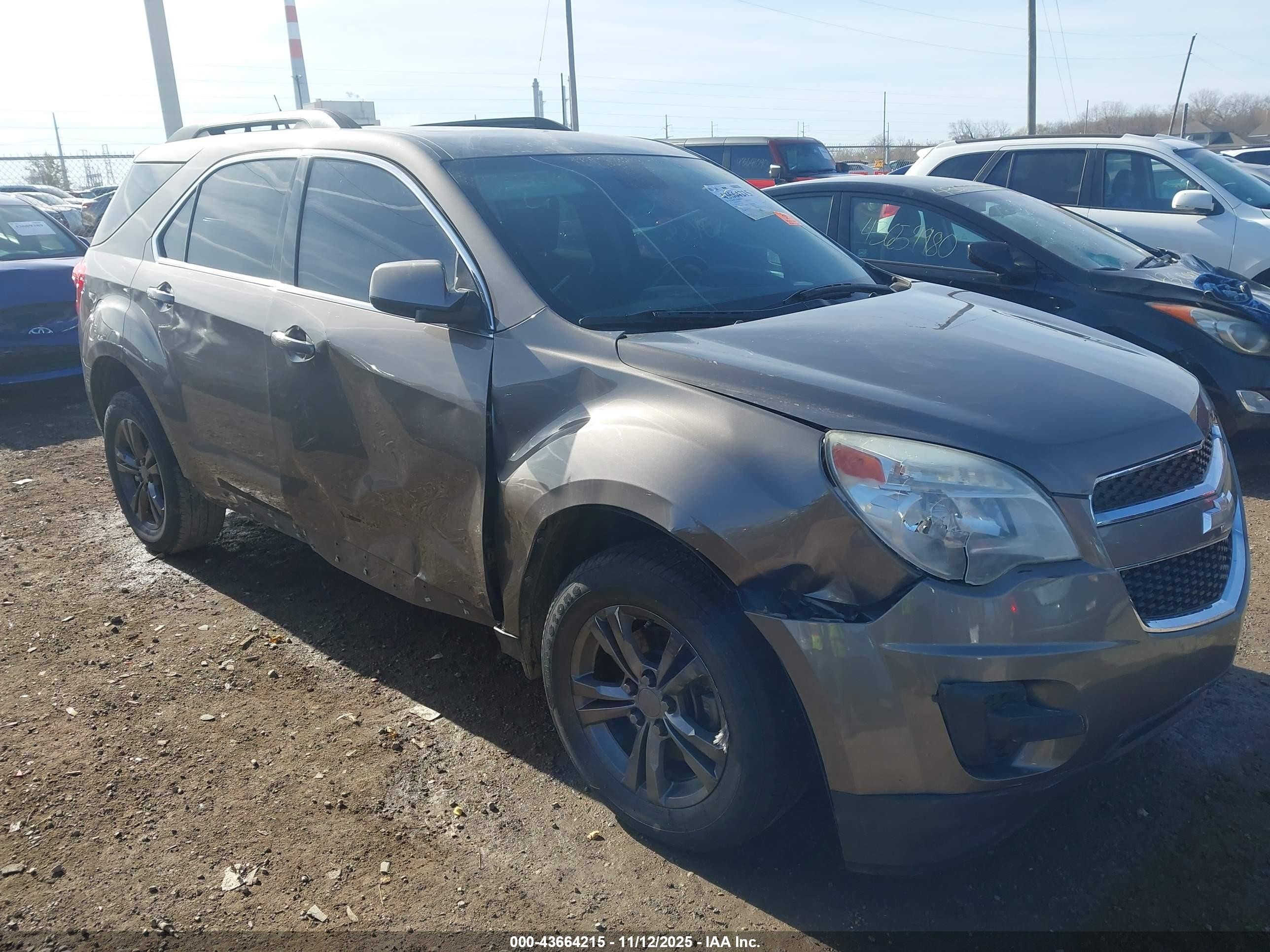 2012 Chevrolet Equinox 1lt Gray vin: 2GNALDEK2C6211894