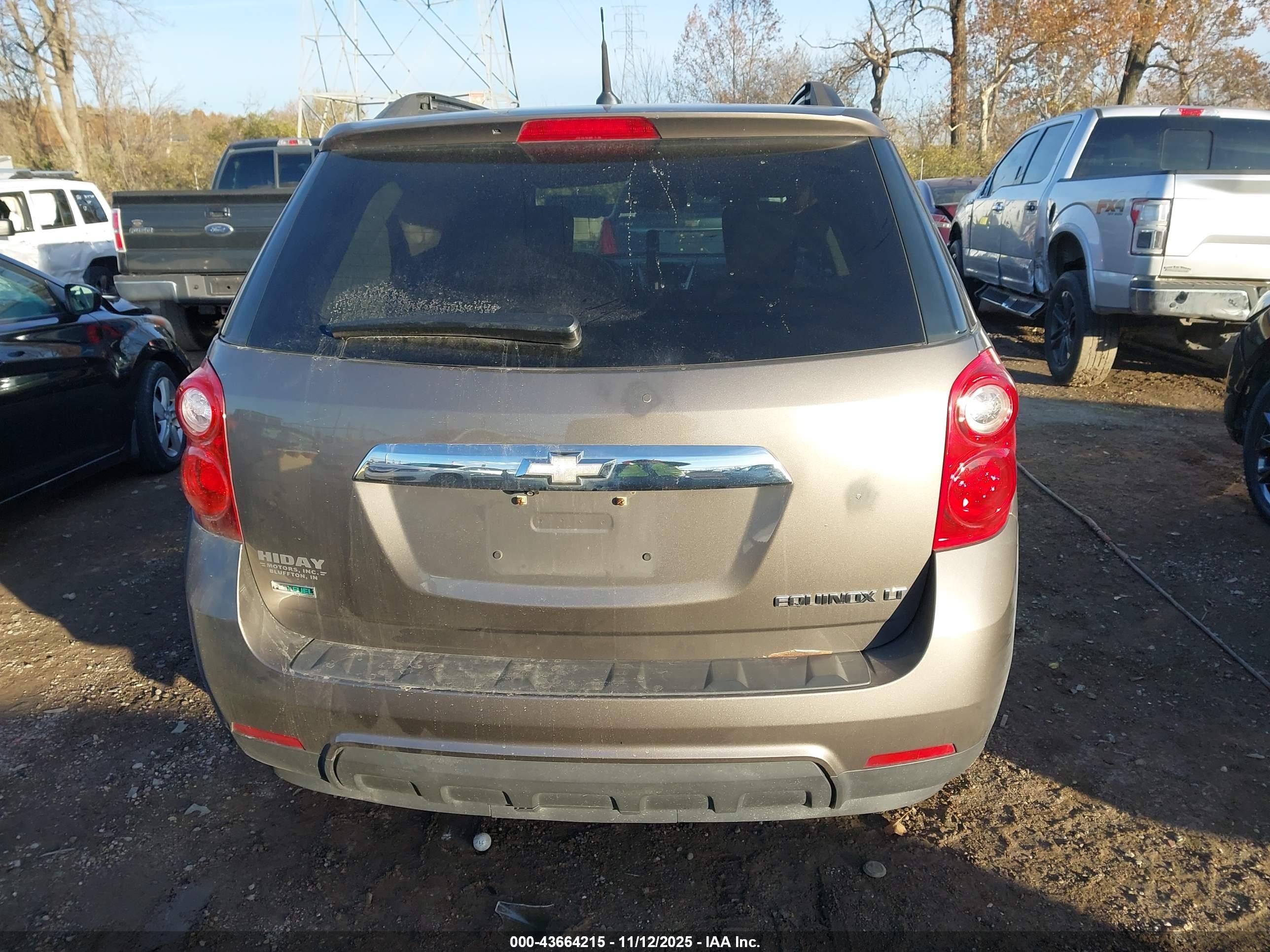 2012 Chevrolet Equinox 1lt Gray vin: 2GNALDEK2C6211894