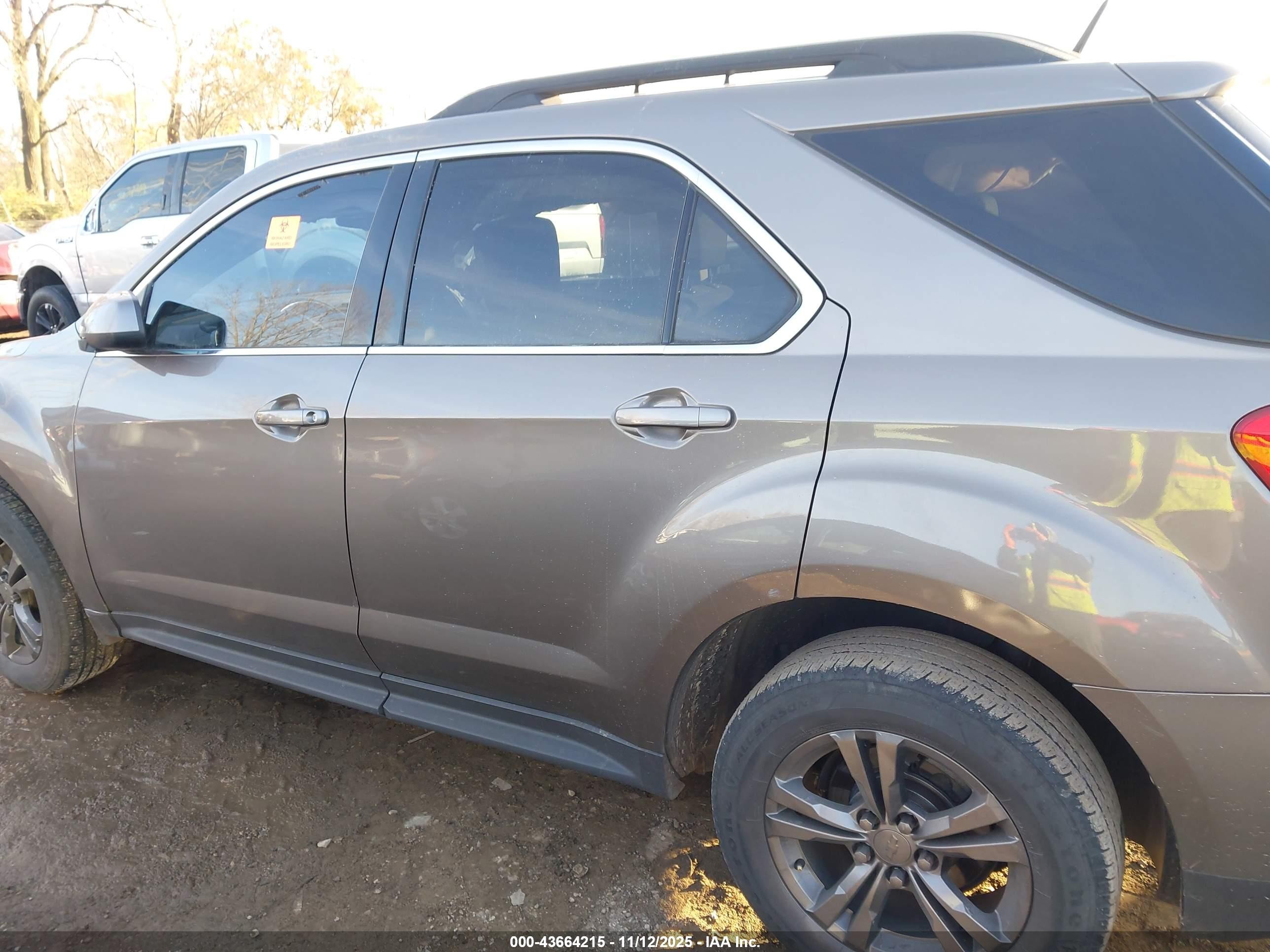 2012 Chevrolet Equinox 1lt Gray vin: 2GNALDEK2C6211894