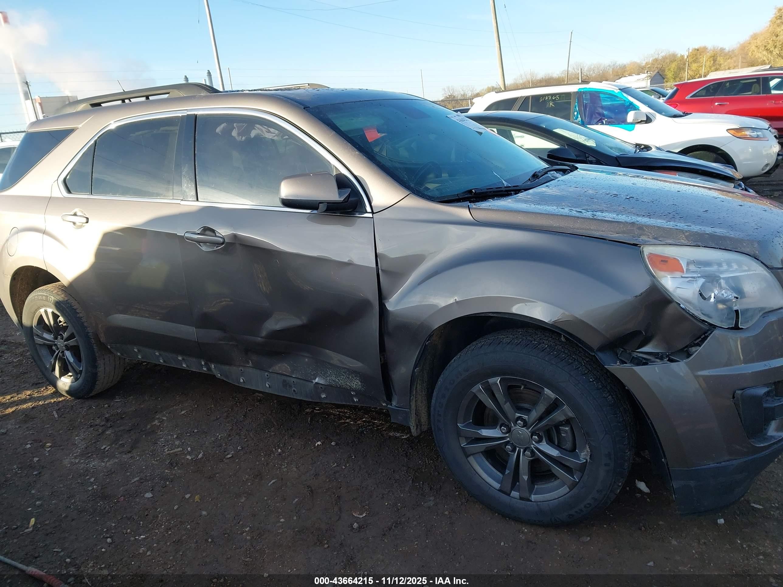 2012 Chevrolet Equinox 1lt Gray vin: 2GNALDEK2C6211894