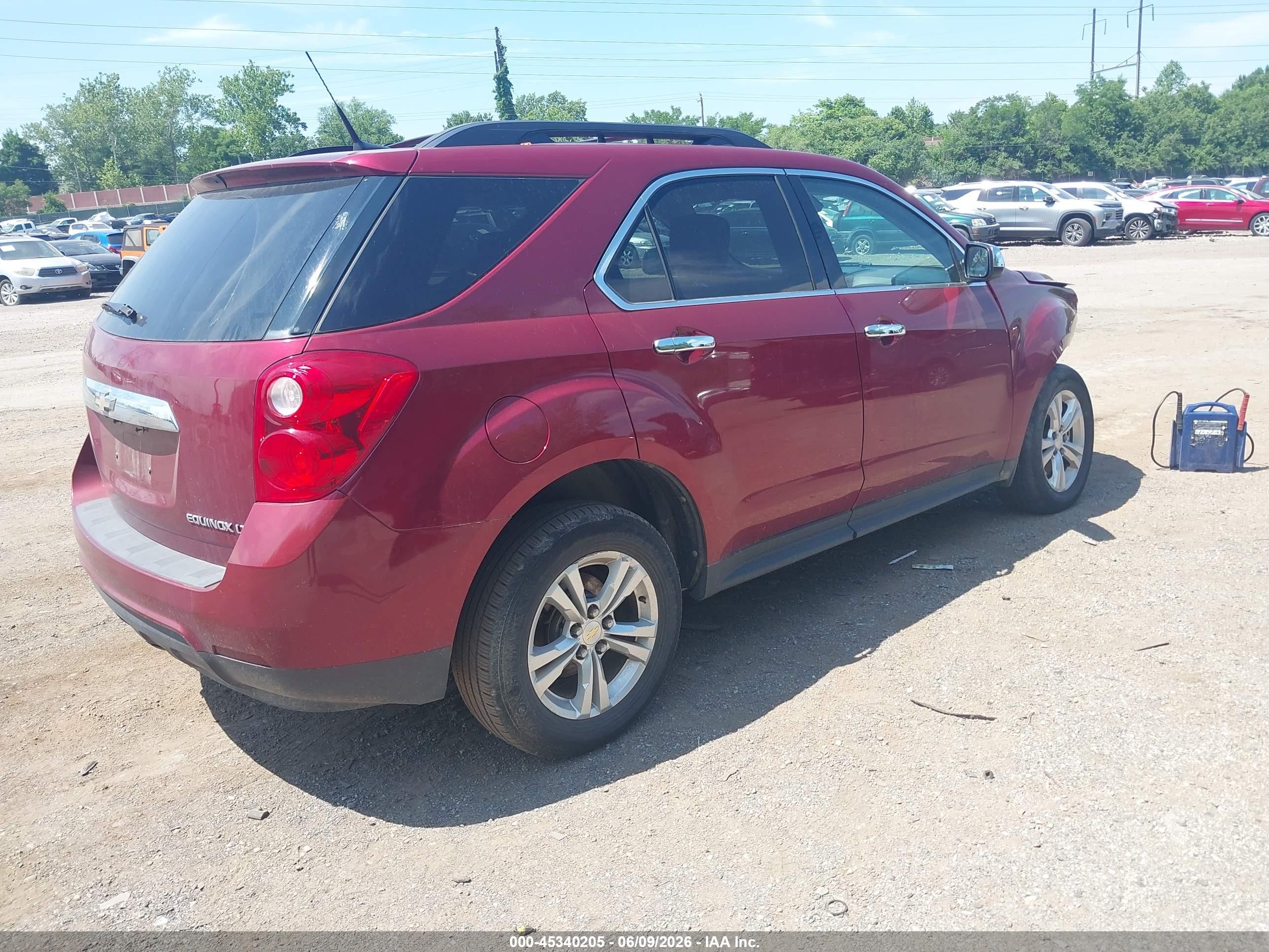 2012 Chevrolet Equinox 1lt Red vin: 2GNALDEK2C6279998