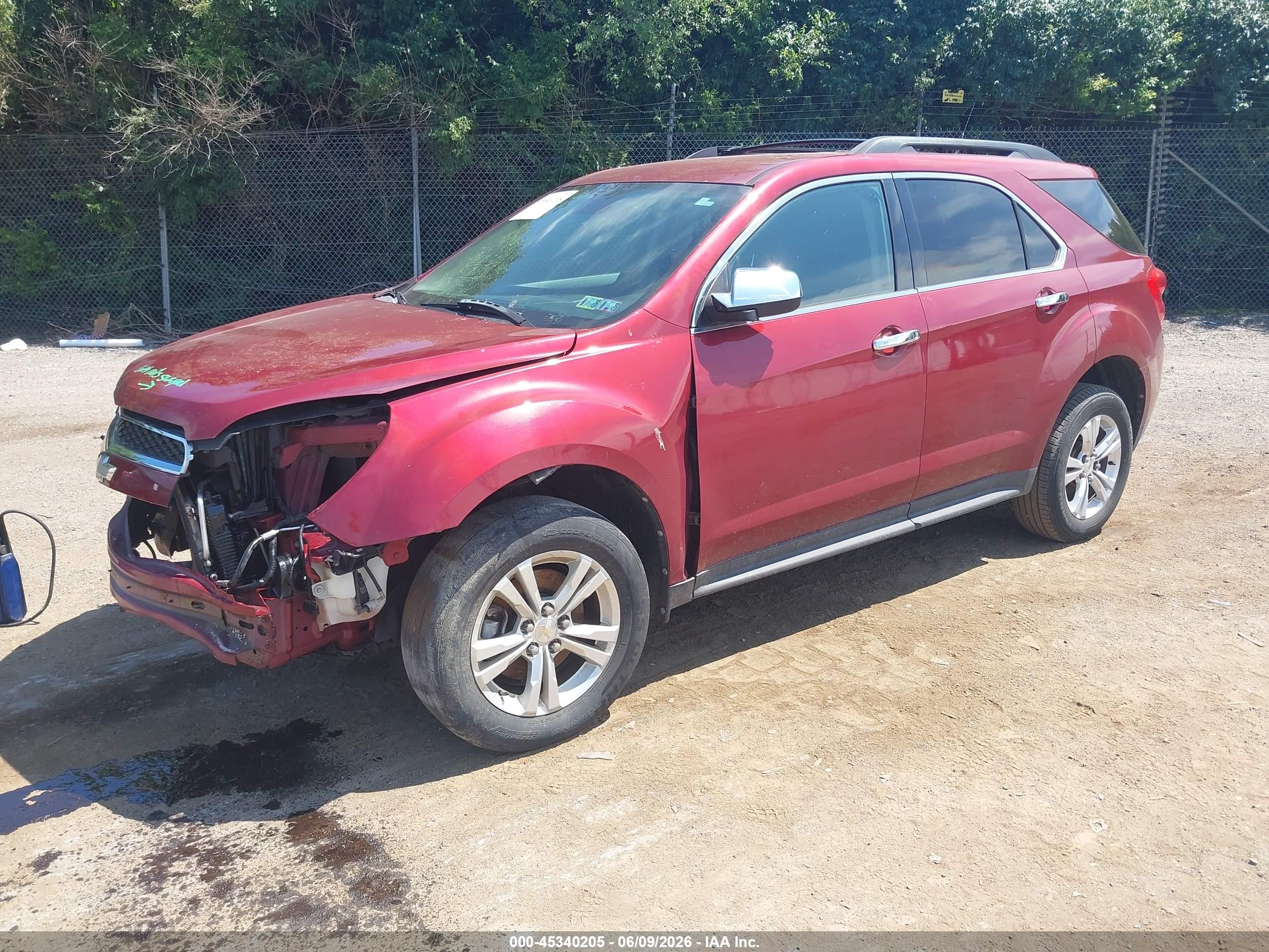 2012 Chevrolet Equinox 1lt Red vin: 2GNALDEK2C6279998
